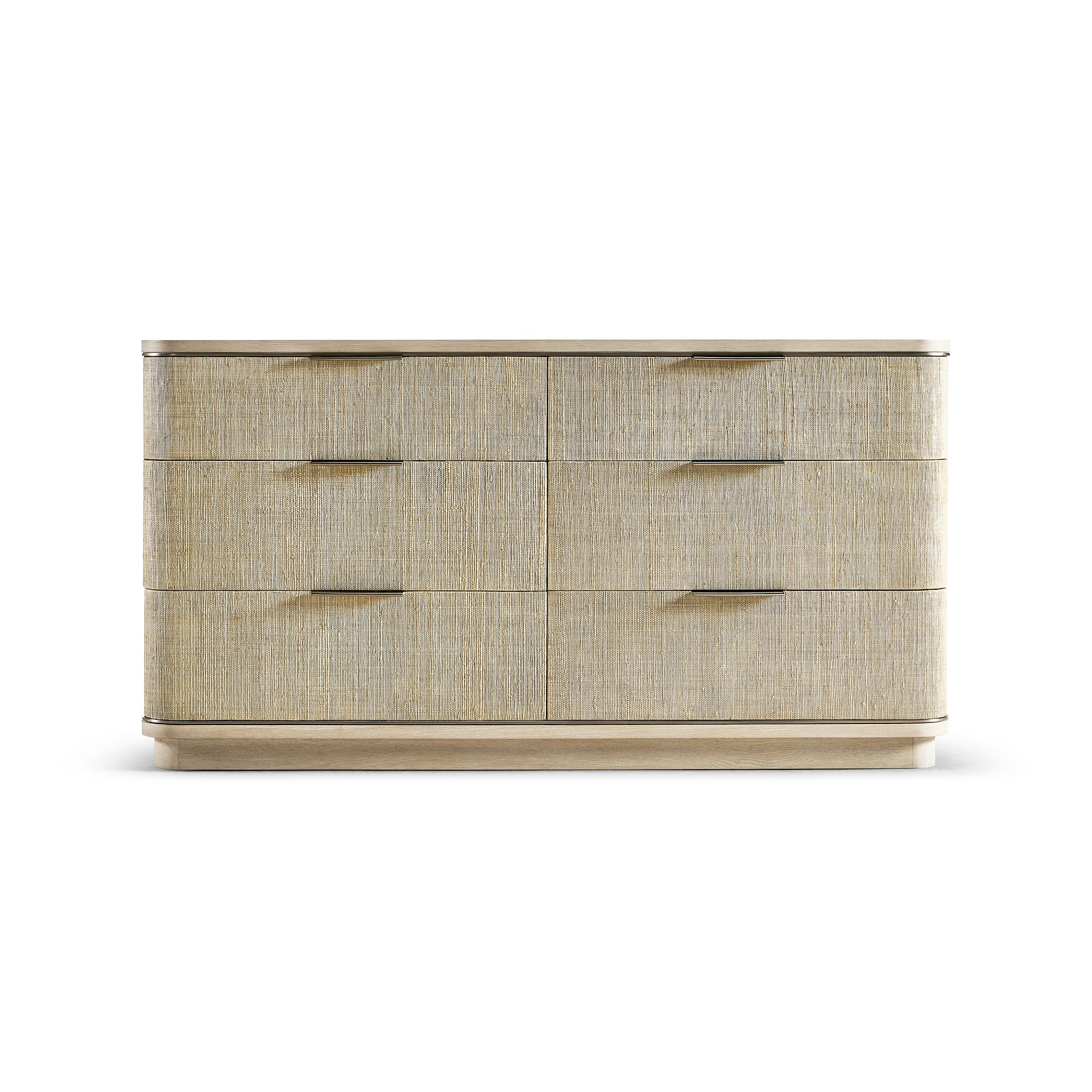 Jonathan Charles Seiche 6-Drawer Grass Cloth Dresser (68)