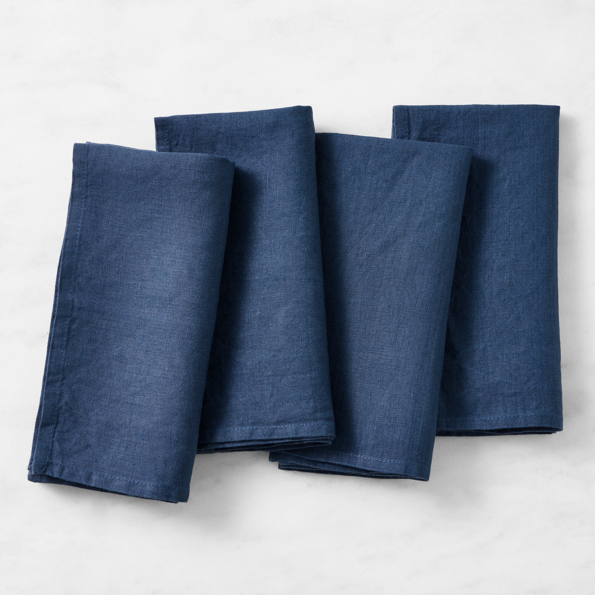 Italian Washed Linen Napkins, Set of 4