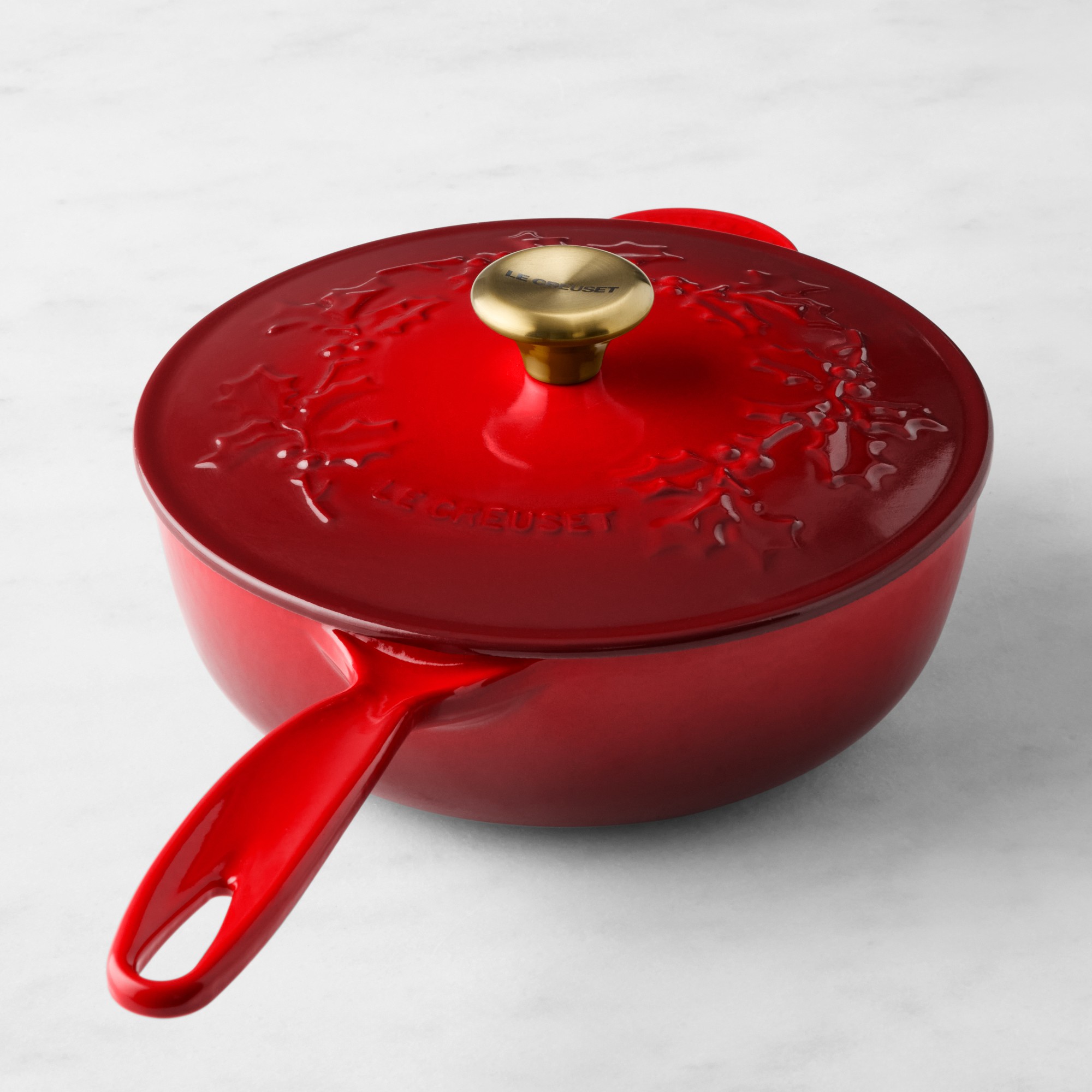 Le Creuset Enameled Cast Iron Holly Saucier, 2 1/4-Qt.