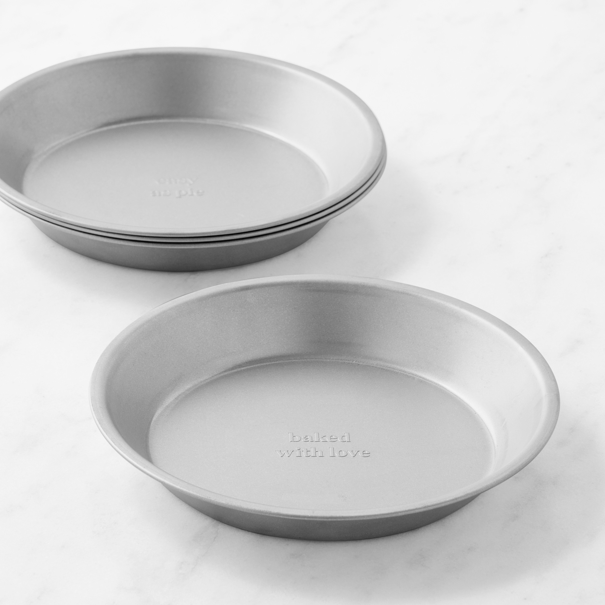 Williams Sonoma Embossed Metal Pie Tins, Set of 4