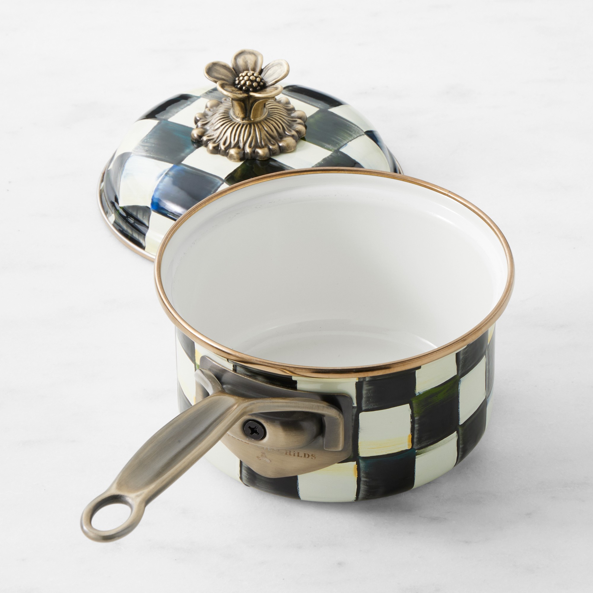 MacKenzie-Childs Courtly Check Saucepan