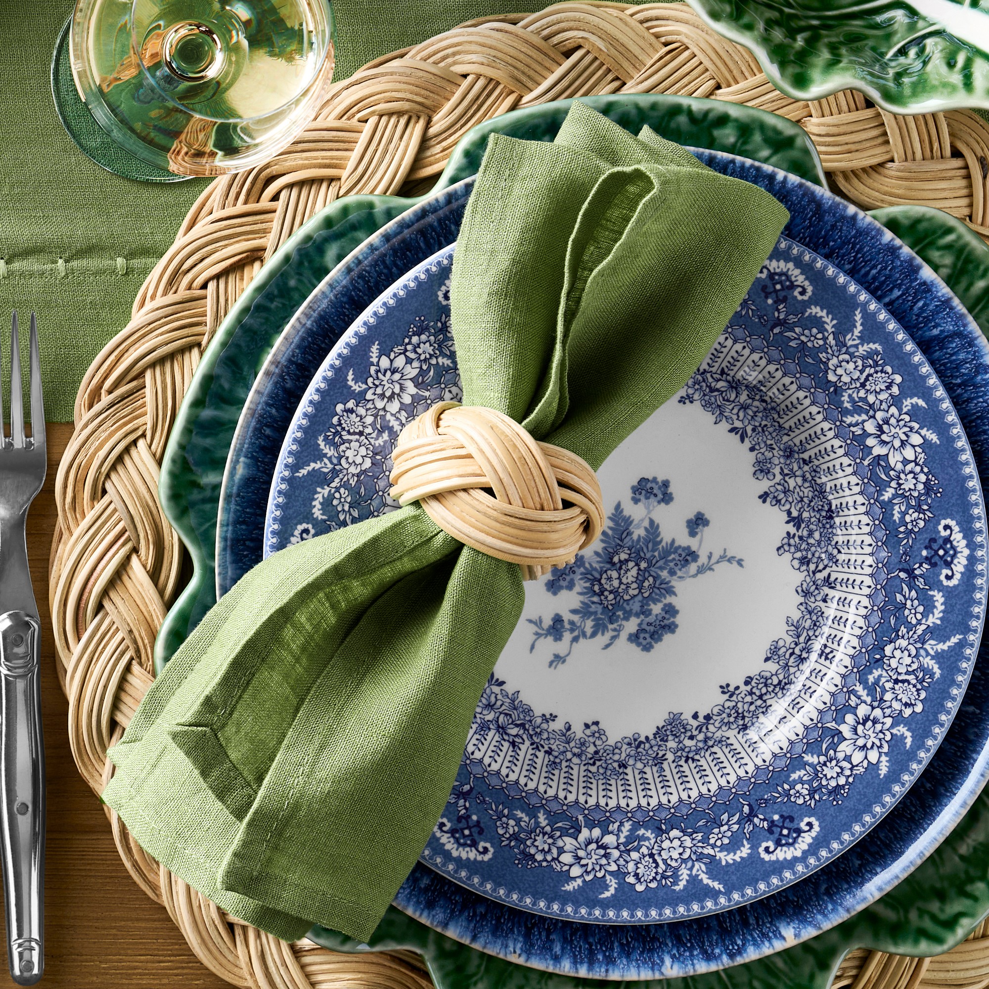 English Floral Salad Plates