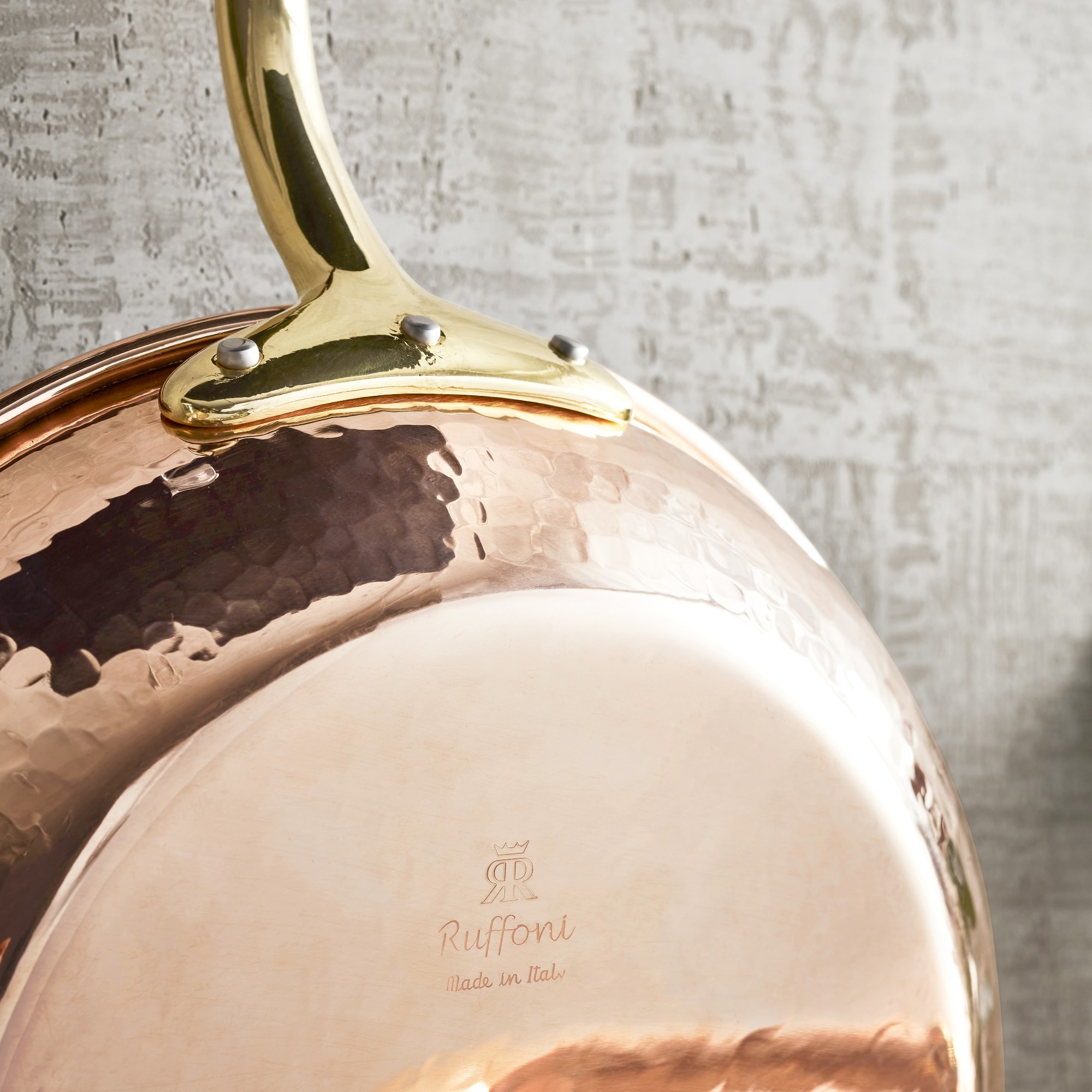 Ruffoni Historia Hammered Copper 11-Piece Cookware Set with Olivewood Tools