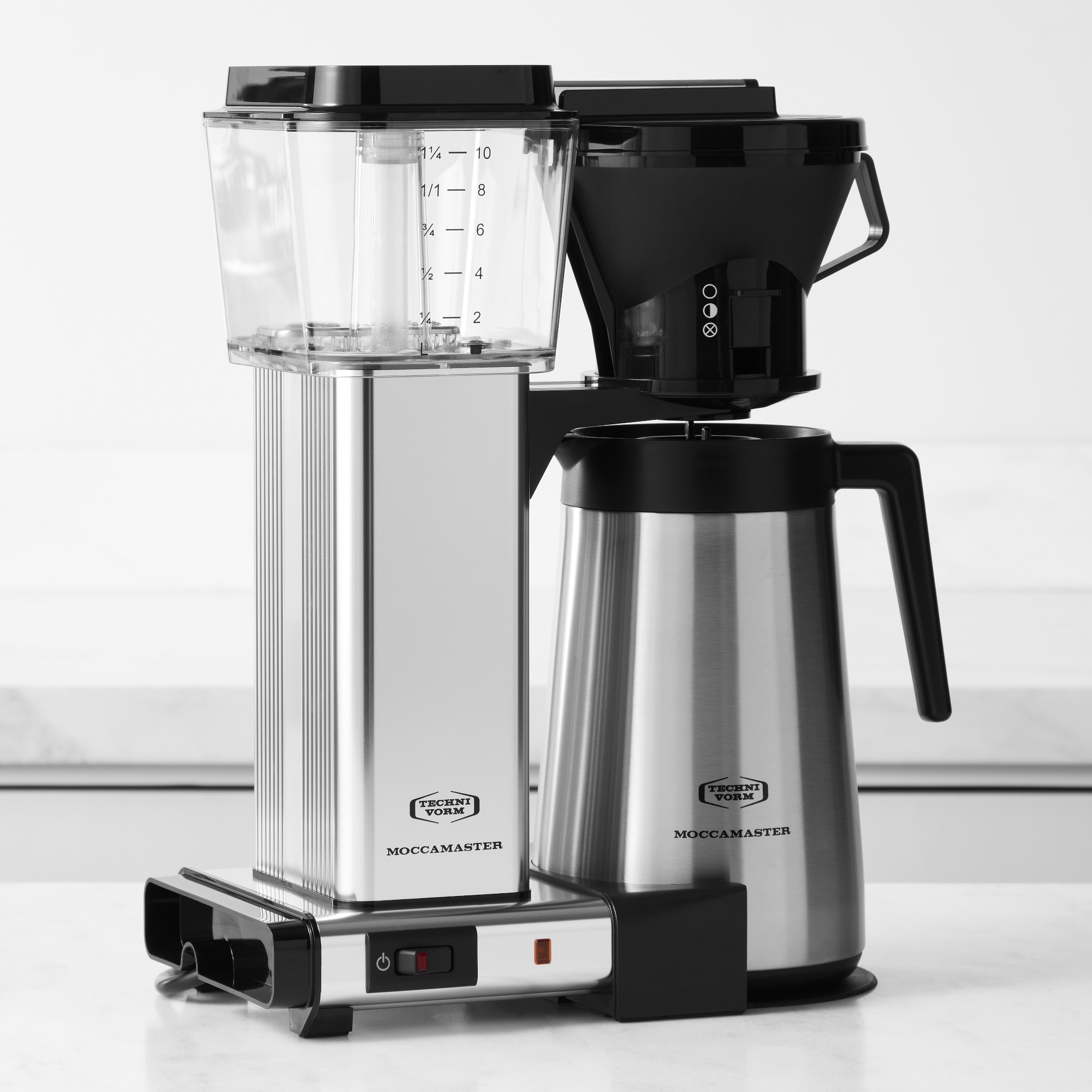 Moccamaster by Technivorm KBT Manual Drip Stop Coffee Maker with Thermal Carafe