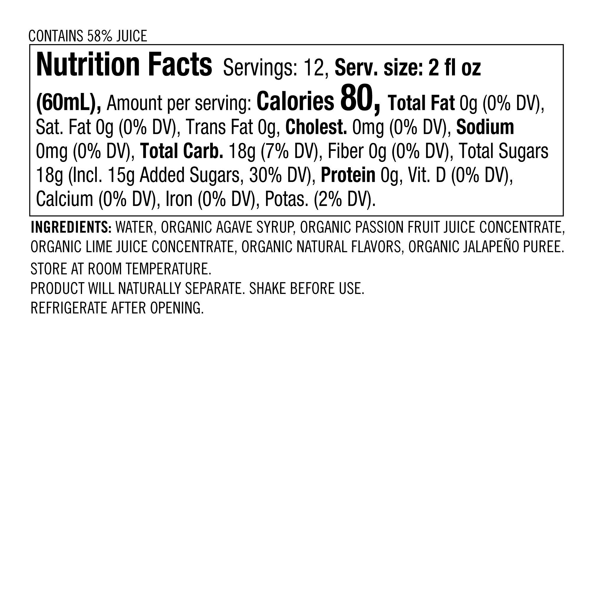 Williams Sonoma Signature Cocktail Mix, Passion Fruit Habanero