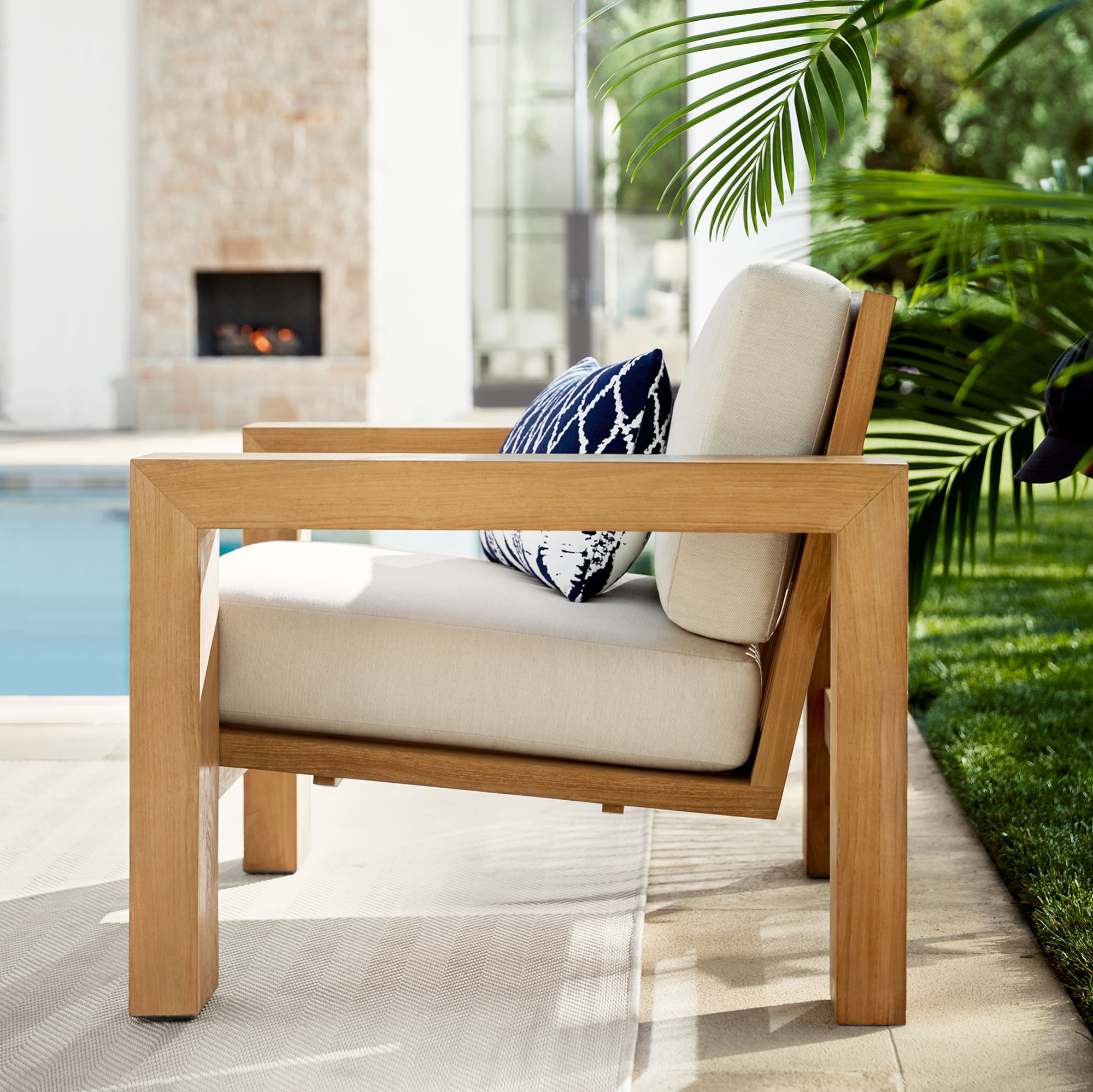 Larnaca Outdoor Teak Club Chair