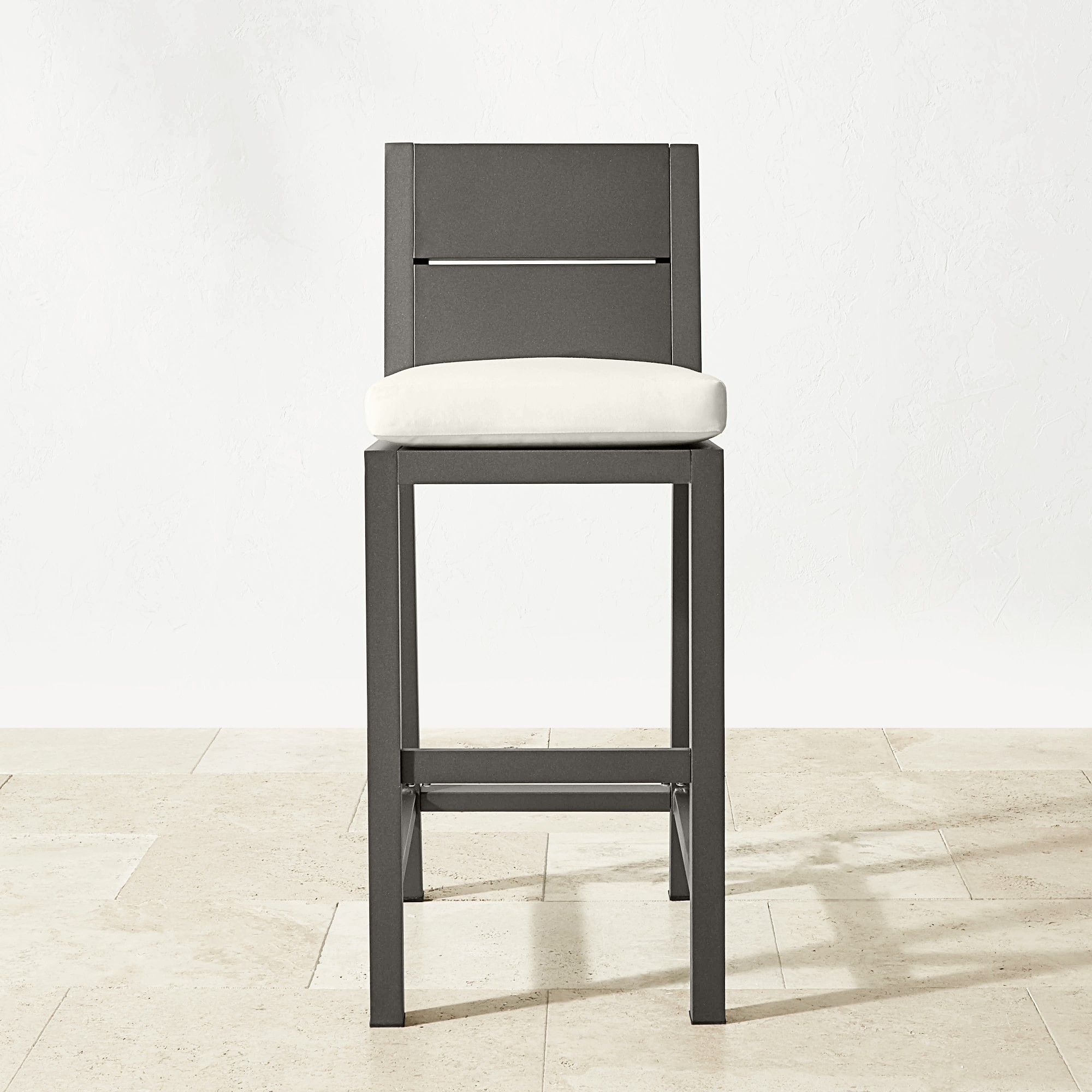 Larnaca Outdoor Slate Grey Metal Stools