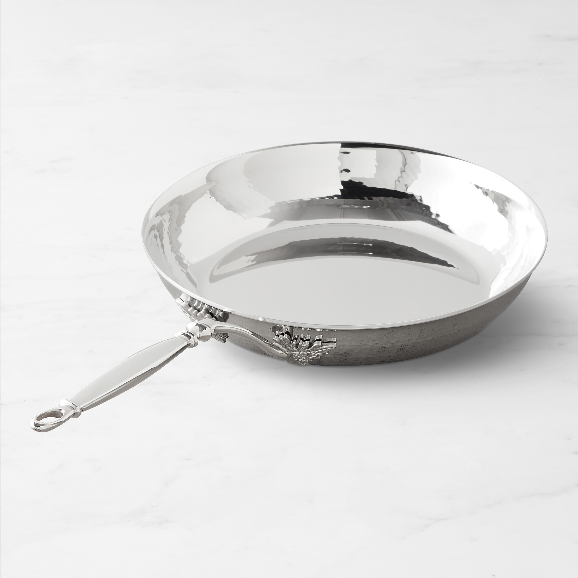 Ruffoni Opus Prima Hammered Stainless-Steel Fry Pan