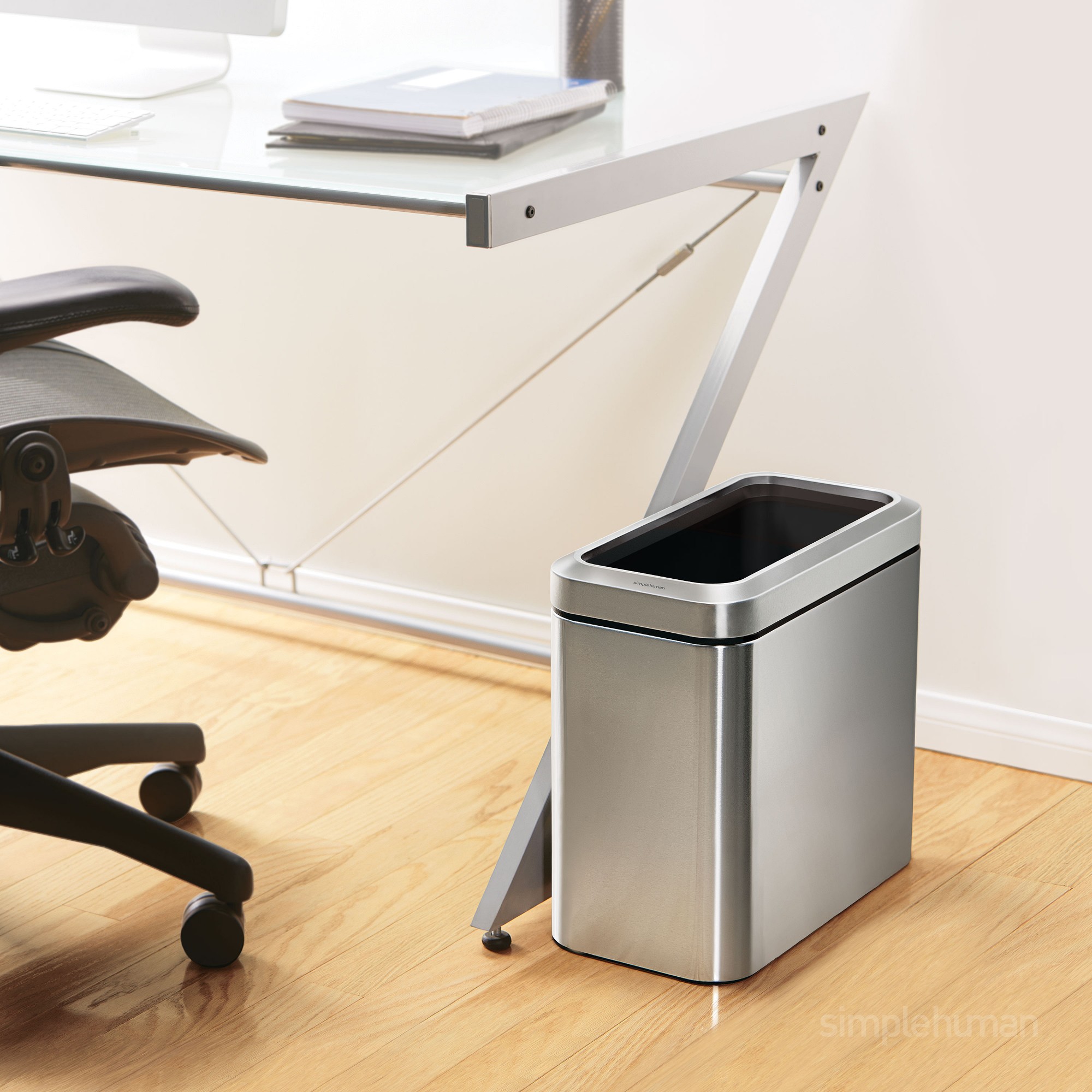 simplehuman™ 25L Slim Open Top Trash Can