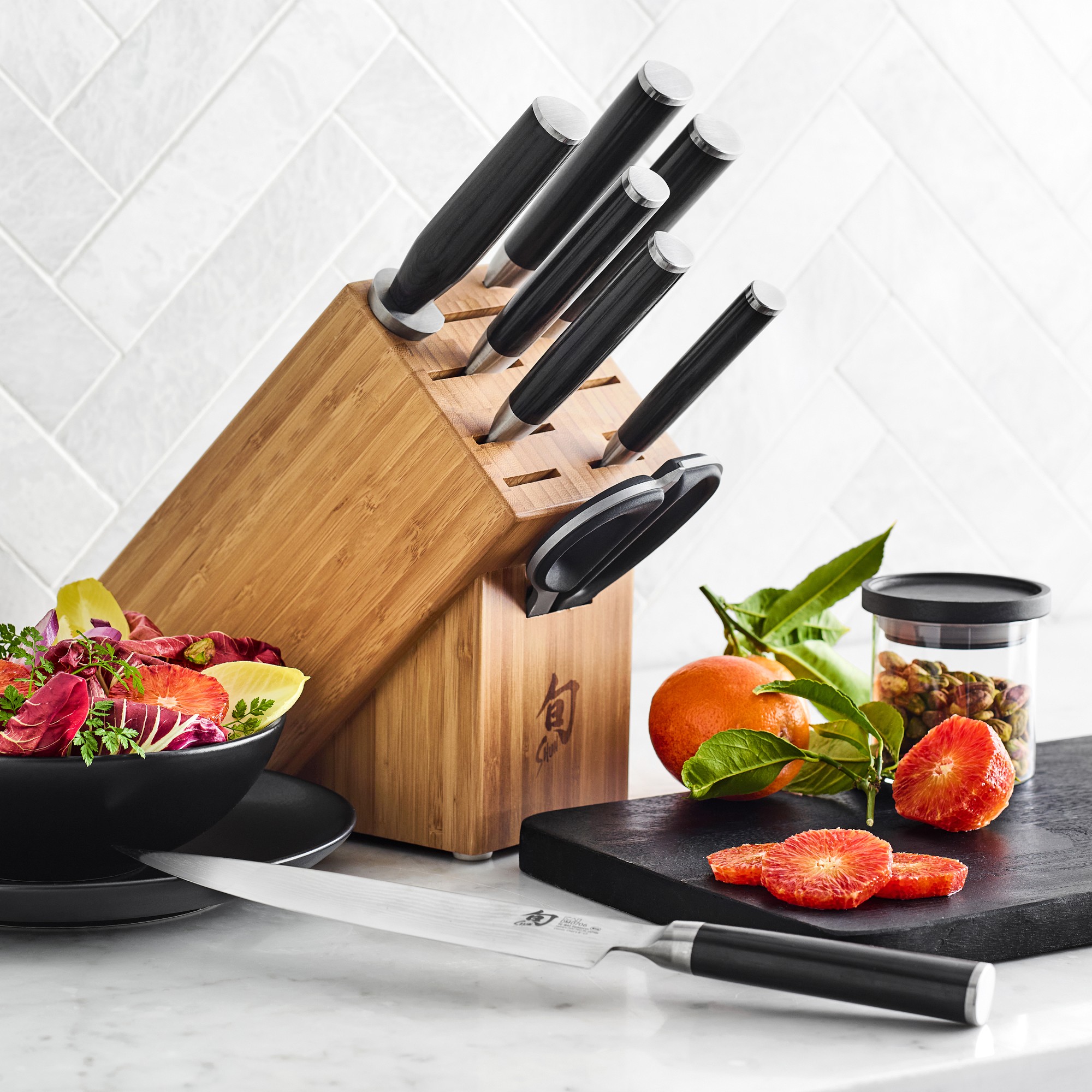 Shun Classic Knife Block, Set of 9