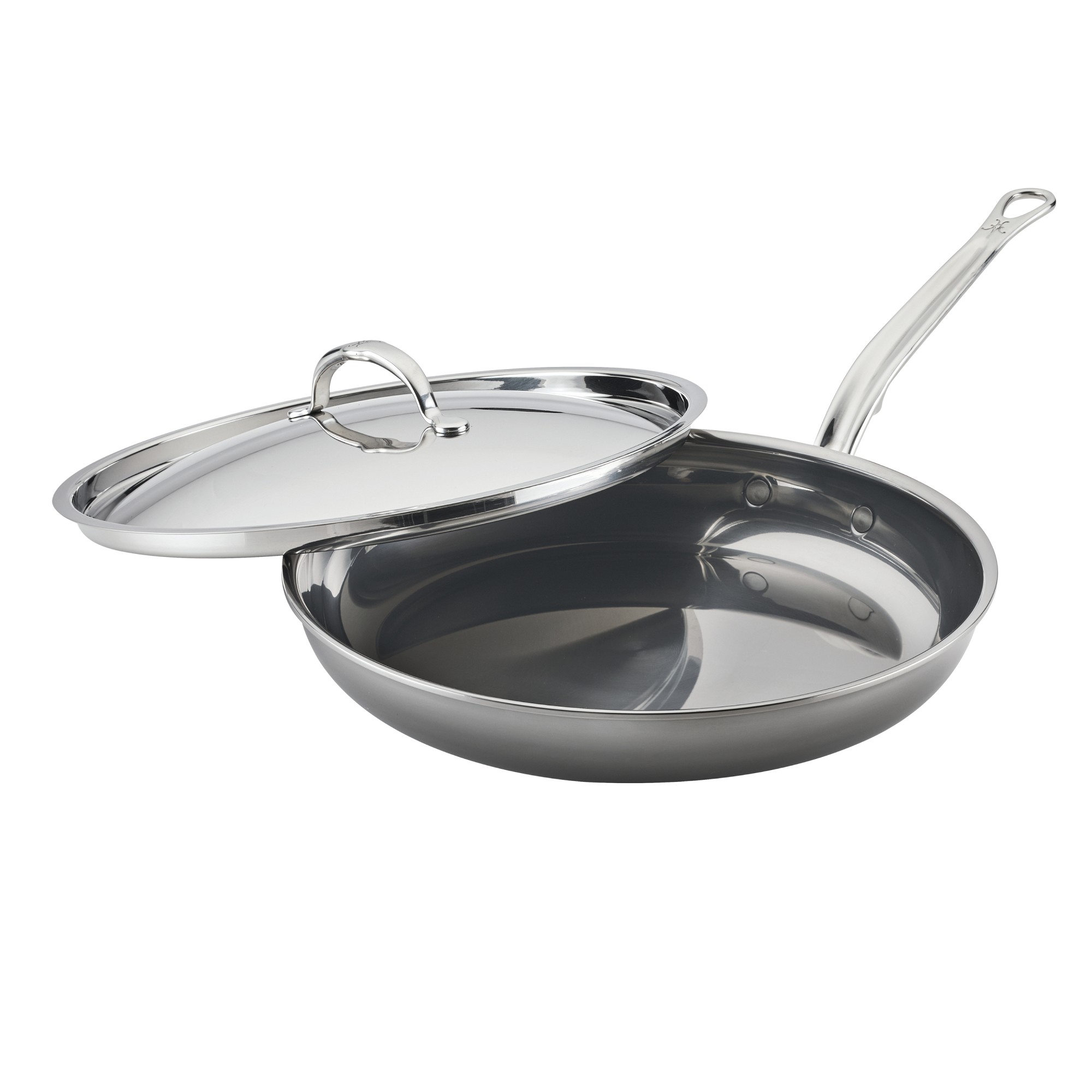 Hestan NanoBond® Titanium Stainless-Steel Covered Skillet Fry Pan