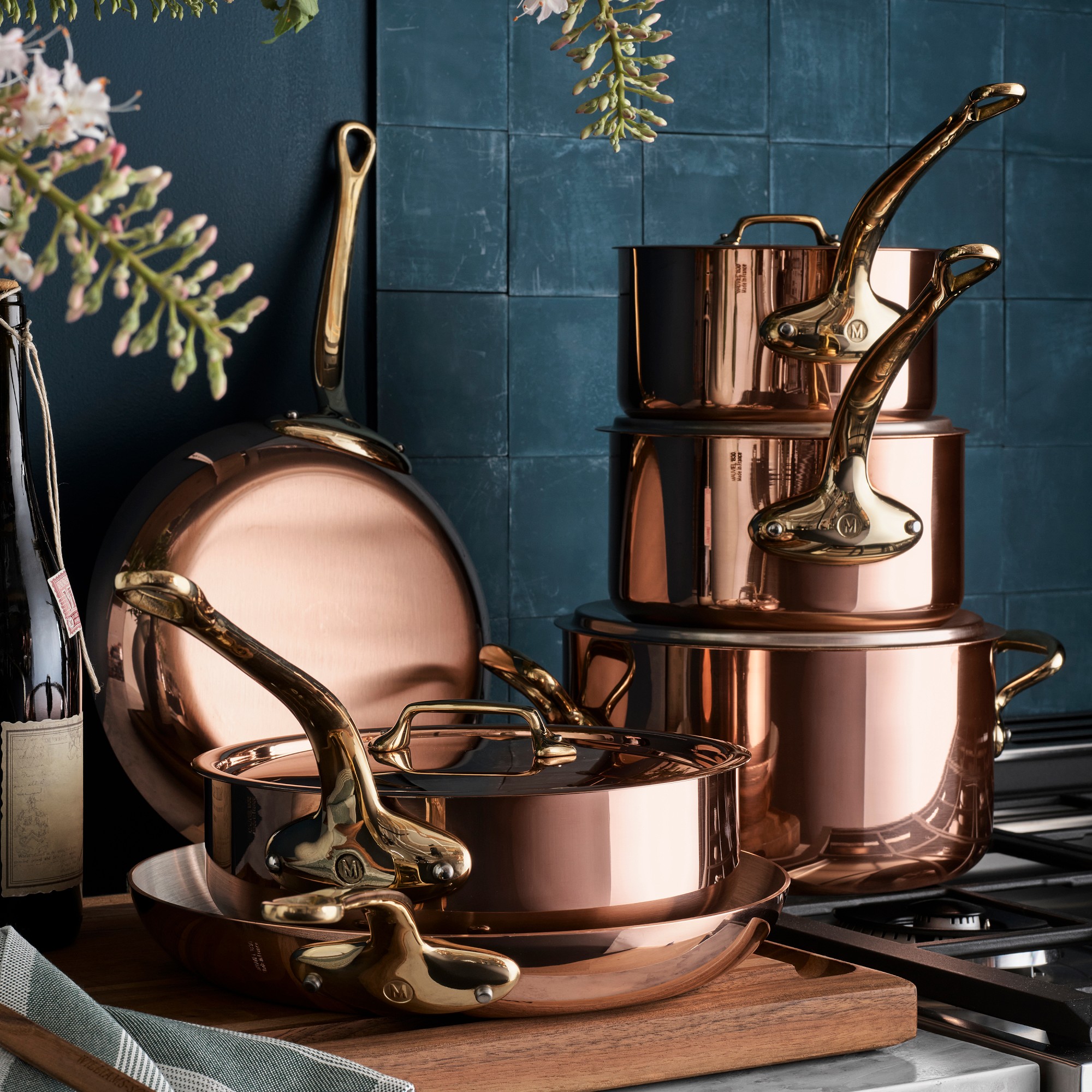 Mauviel M'250B Copper 5-Piece Cookware Set