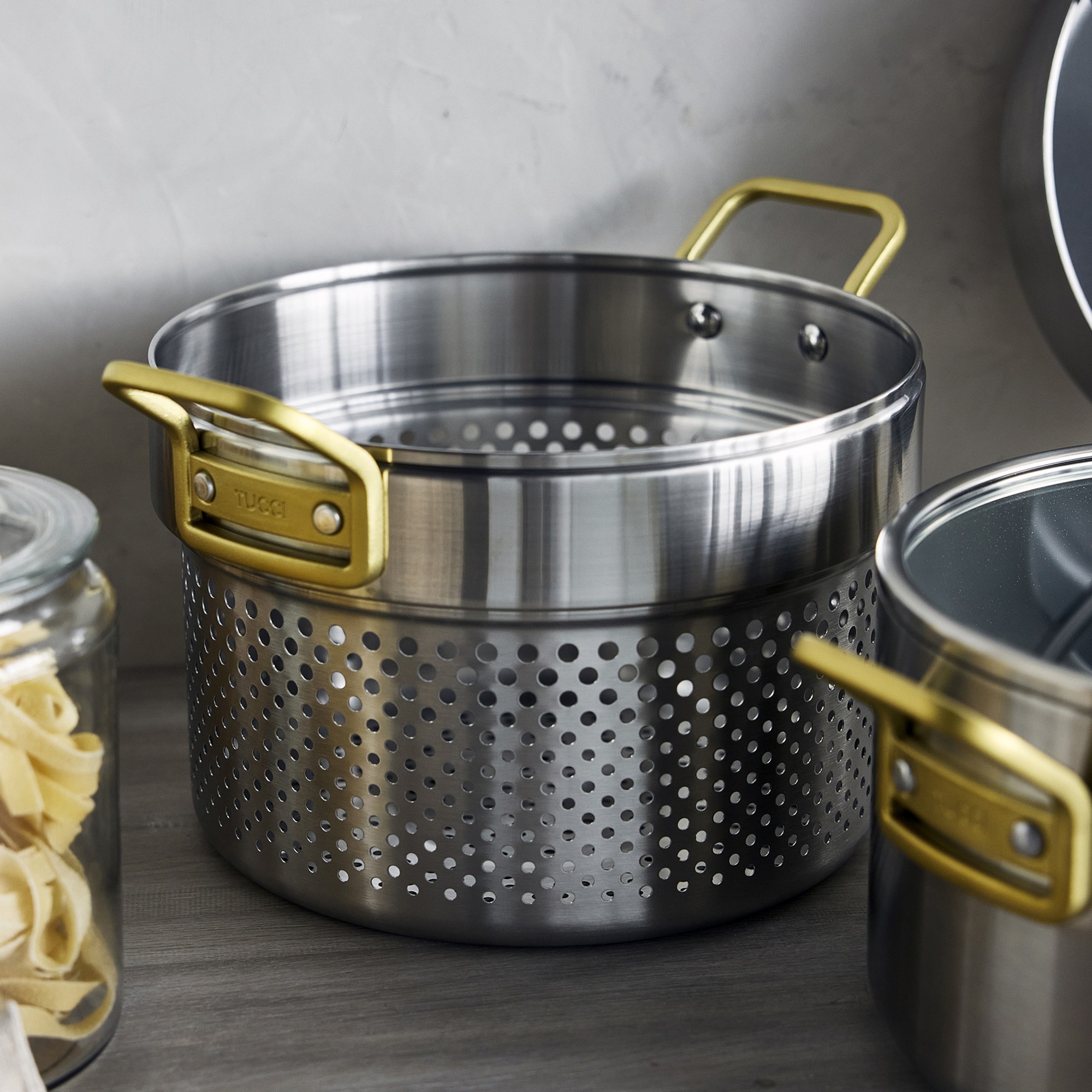 GreenPan™ Stanley Tucci™ Stainless-Steel Ceramic Nonstick 11-Piece Cookware Set