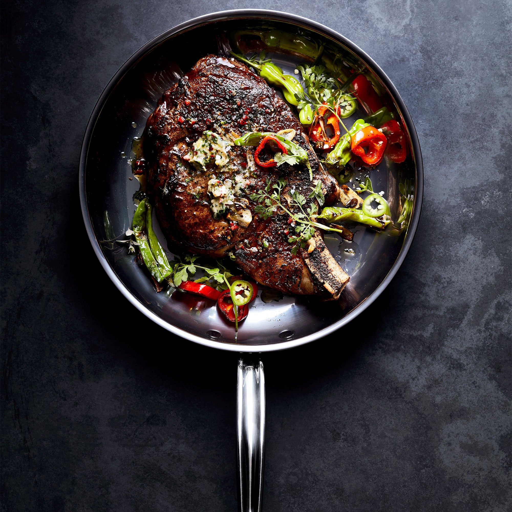 Hestan NanoBond® Titanium Stainless-Steel Covered Skillet Fry Pan