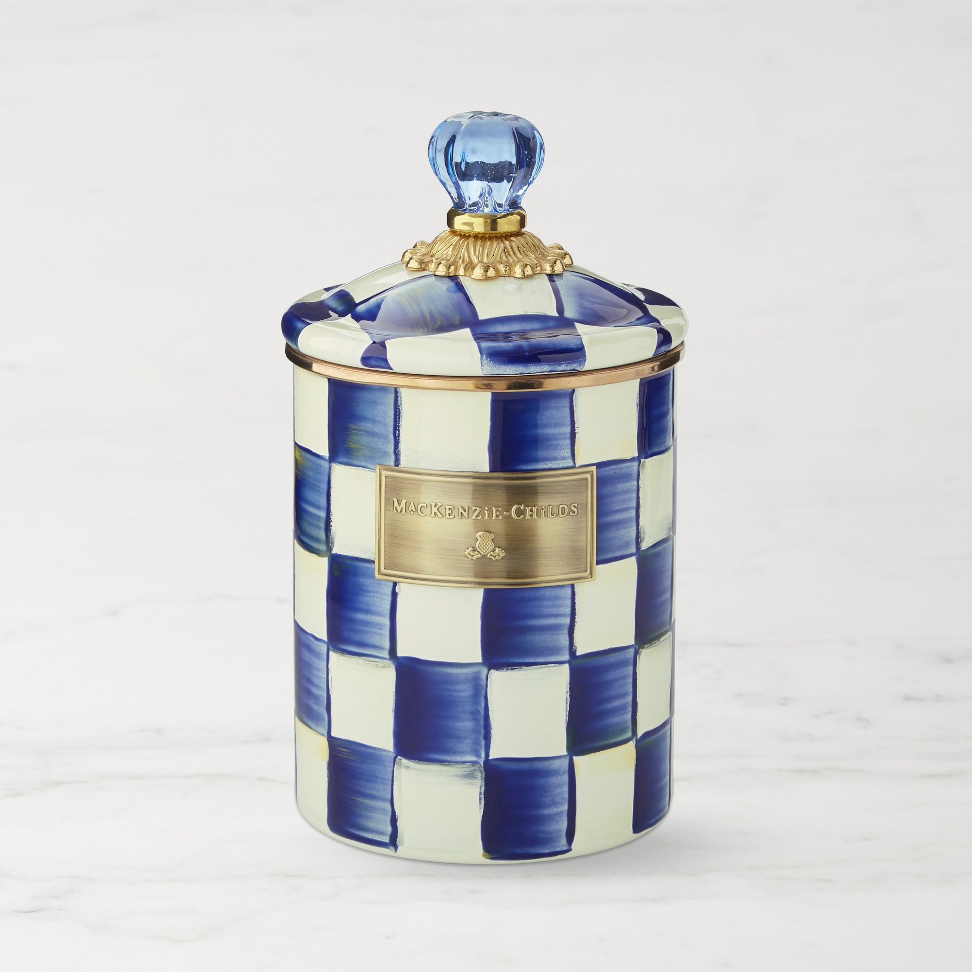 MacKenzie-Childs Royal Check Canister