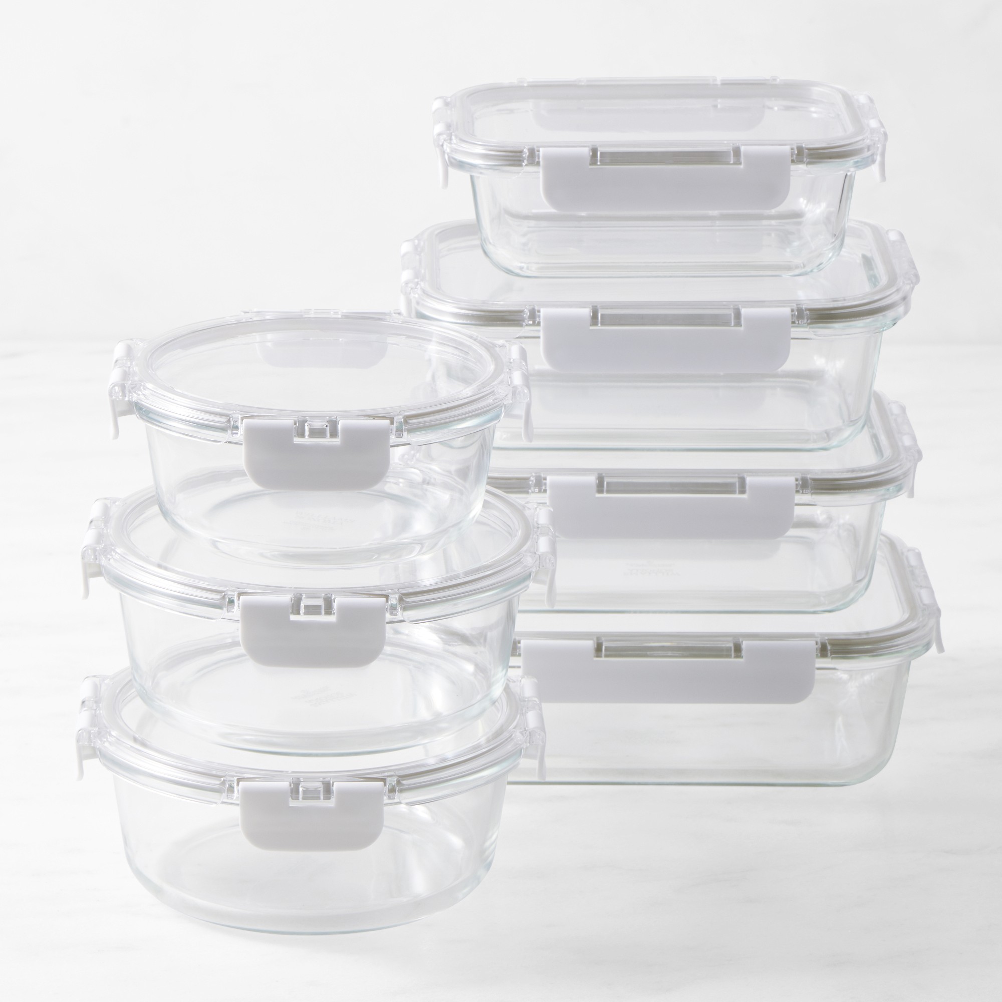 Hold Everything Glass Food Storage Containers, Ultimate 14-Piece Set