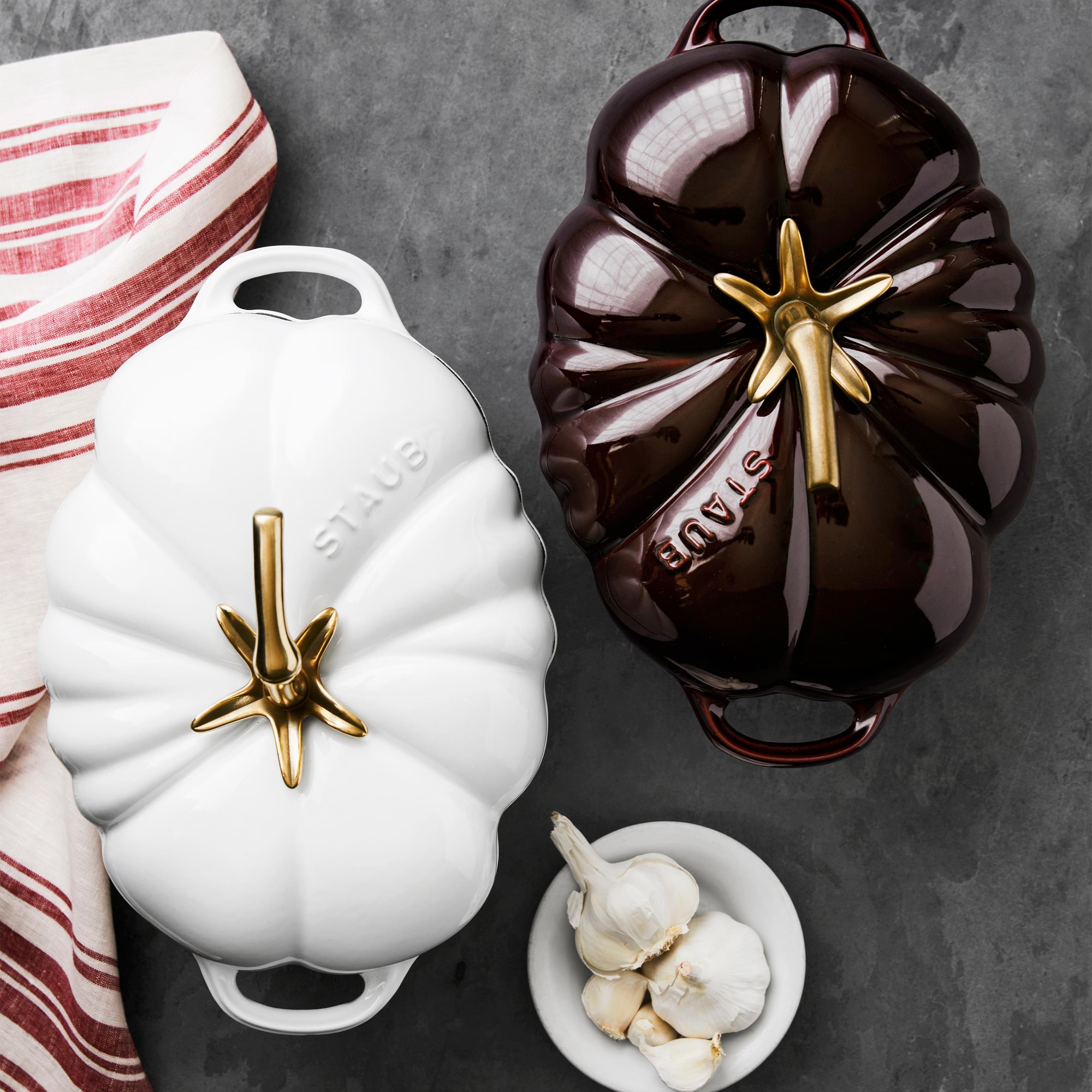 Staub Enameled Cast Iron Tomato Cocotte, 3-Qt.