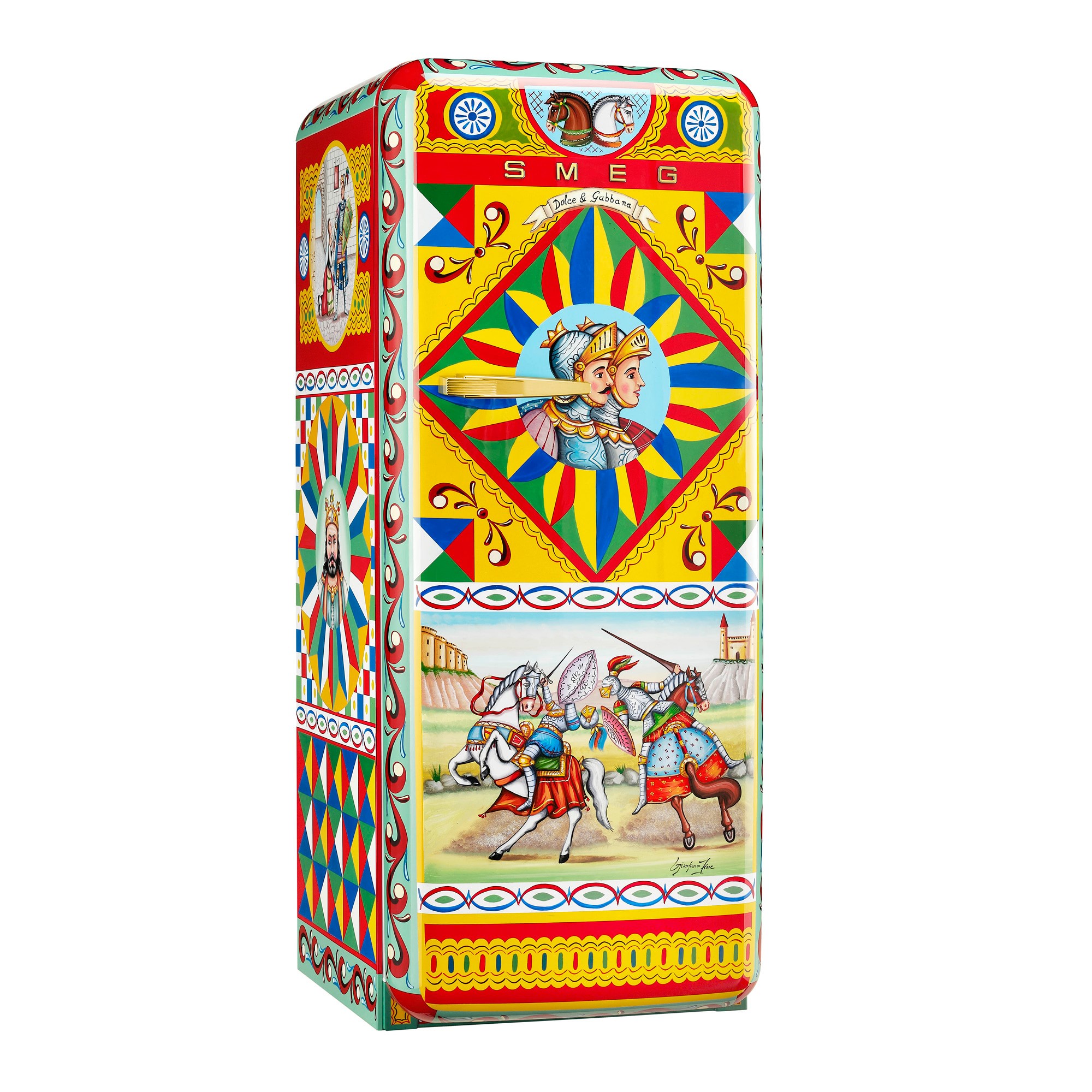 SMEG Jousting Paladins Dolce & Gabbana Refrigerator