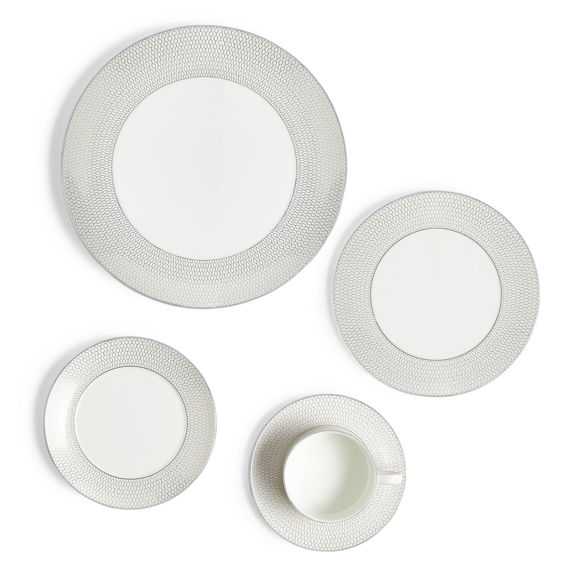Wedgwood Gio Platinum 5-Piece Placesetting