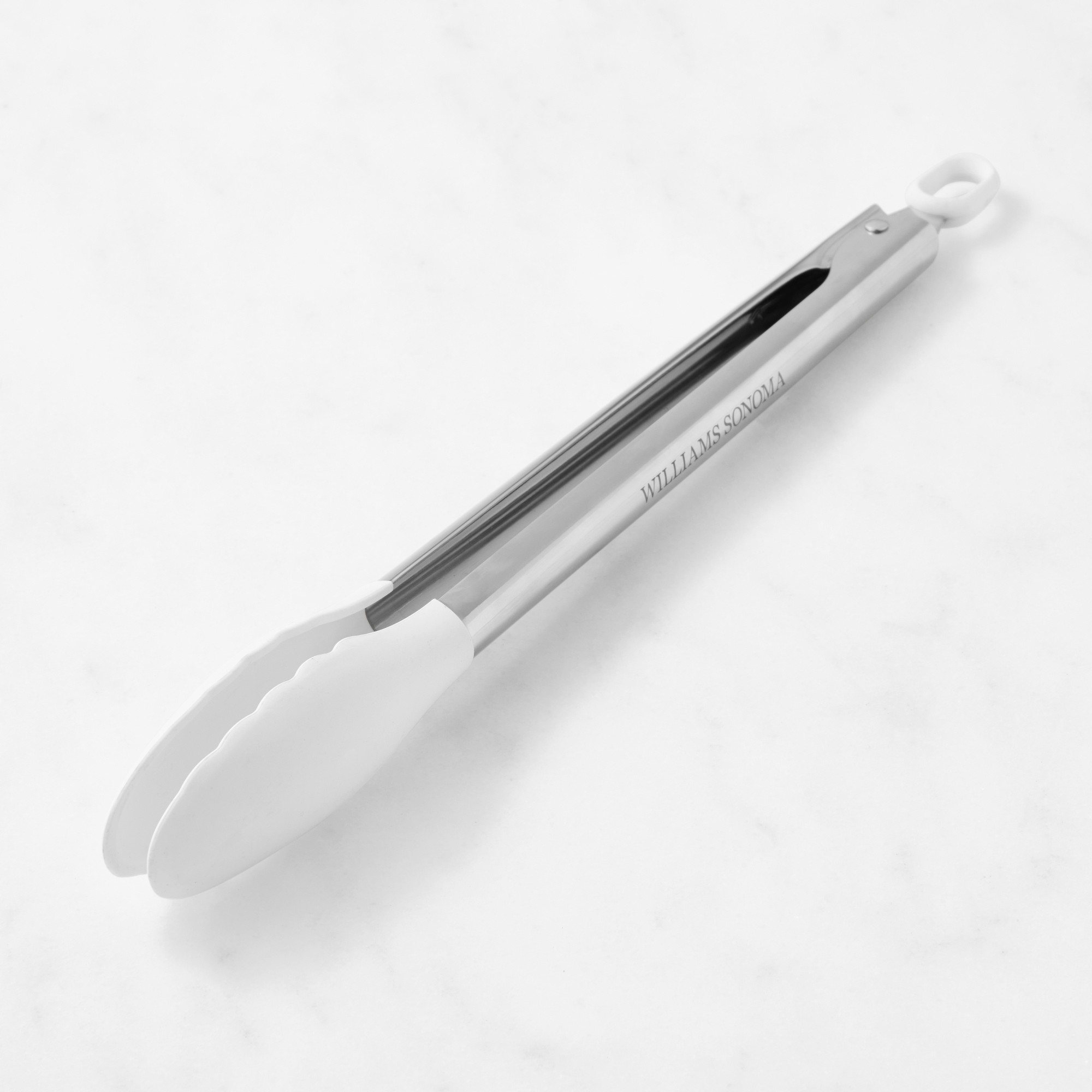 Williams Sonoma Stainless-Steel Silicone Locking Tongs