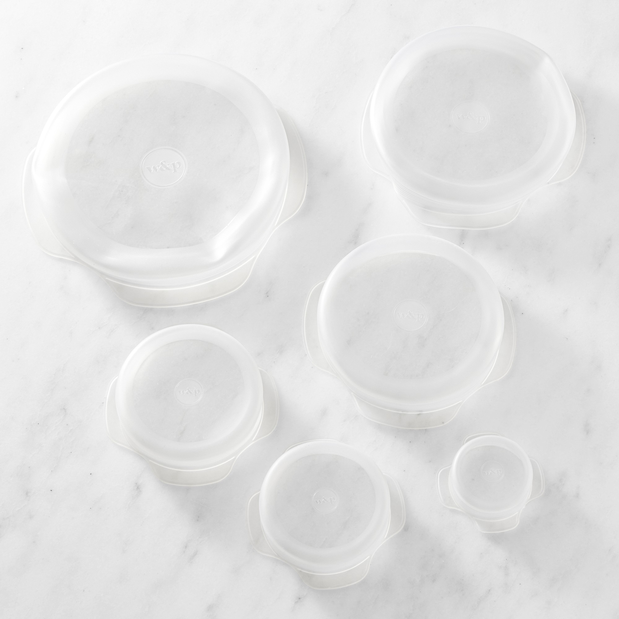 W&P Reusable Stretch Lids, 6-Piece, Round Set