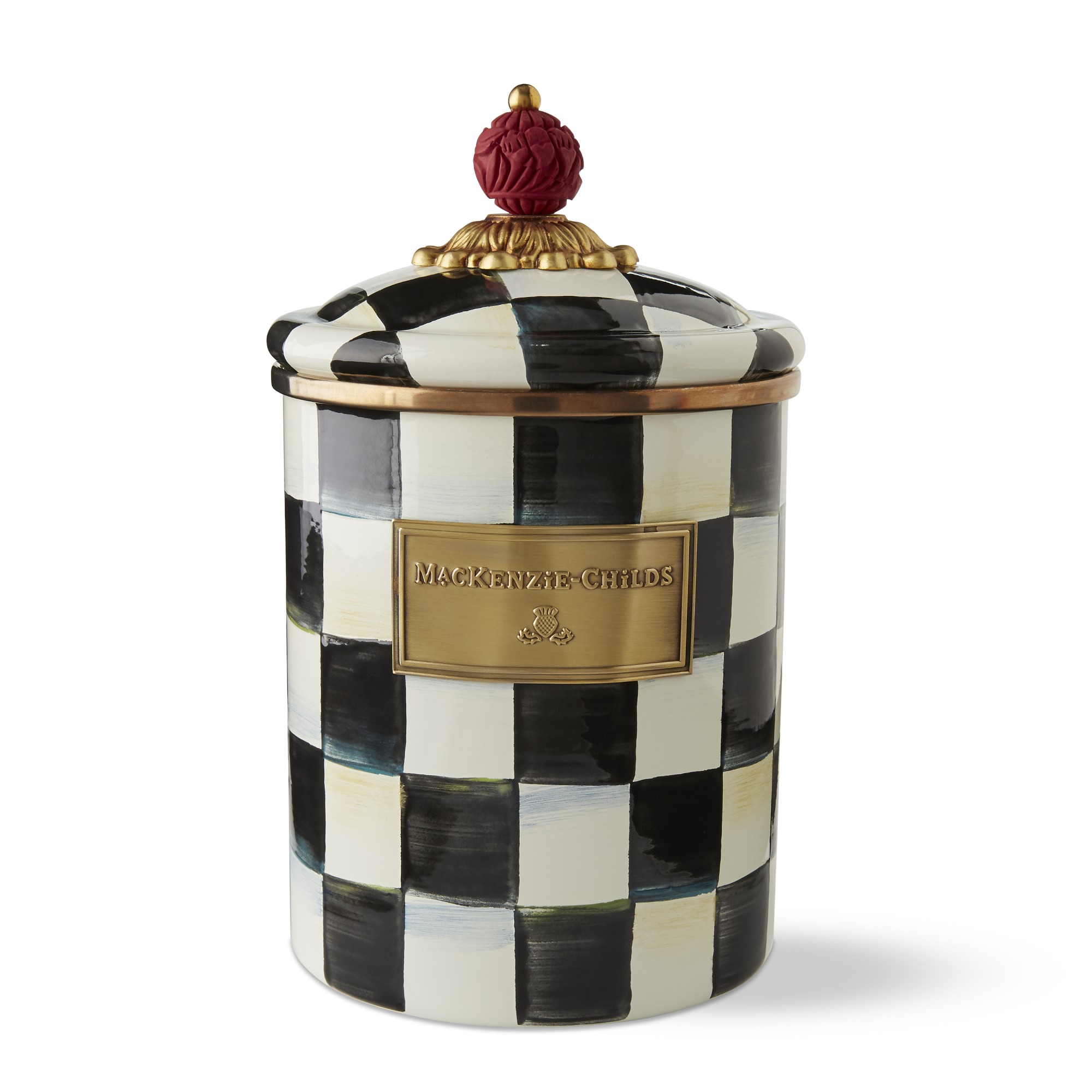 MacKenzie-Childs Courtly Check Canister