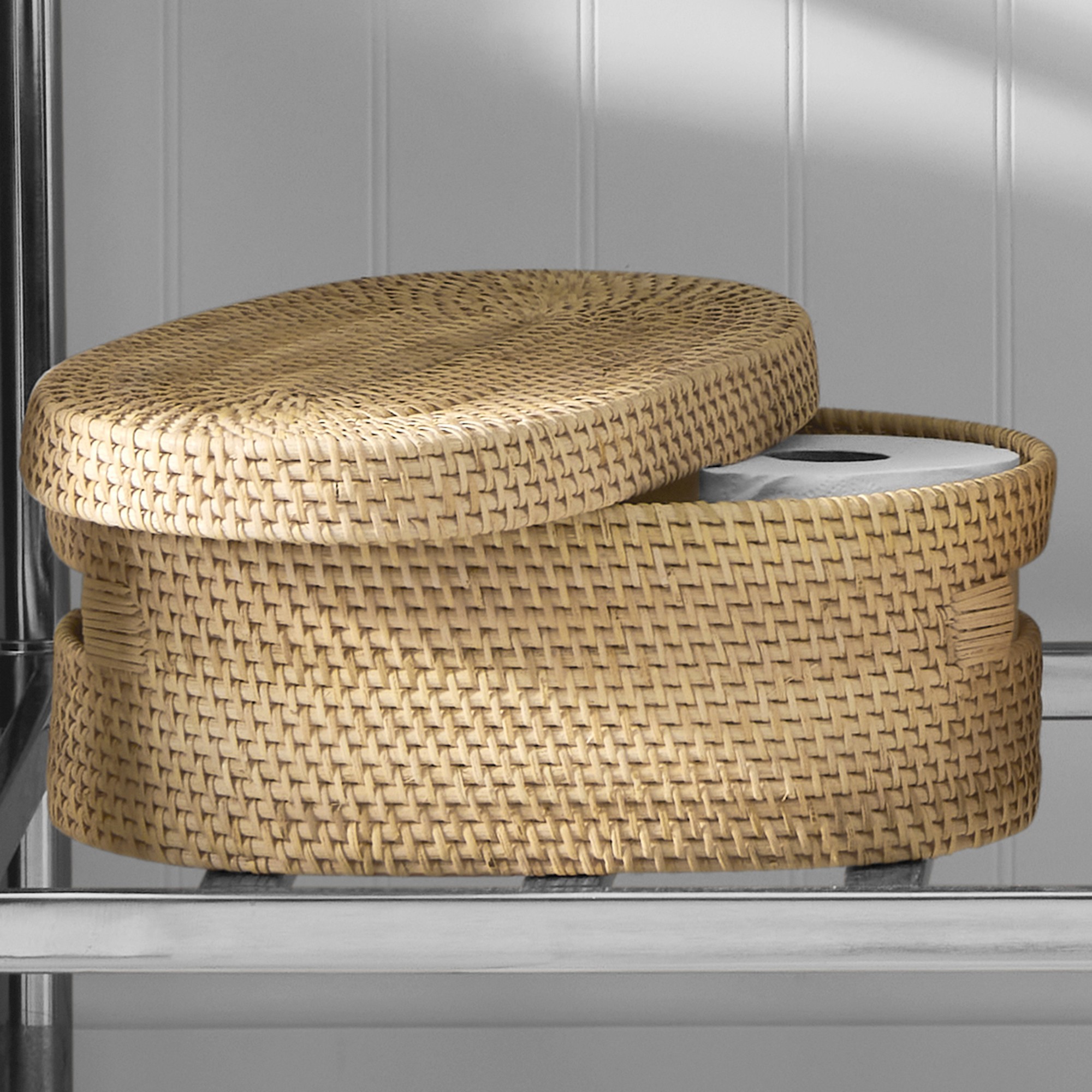 Hold Everything Oval Woven Organization Bin