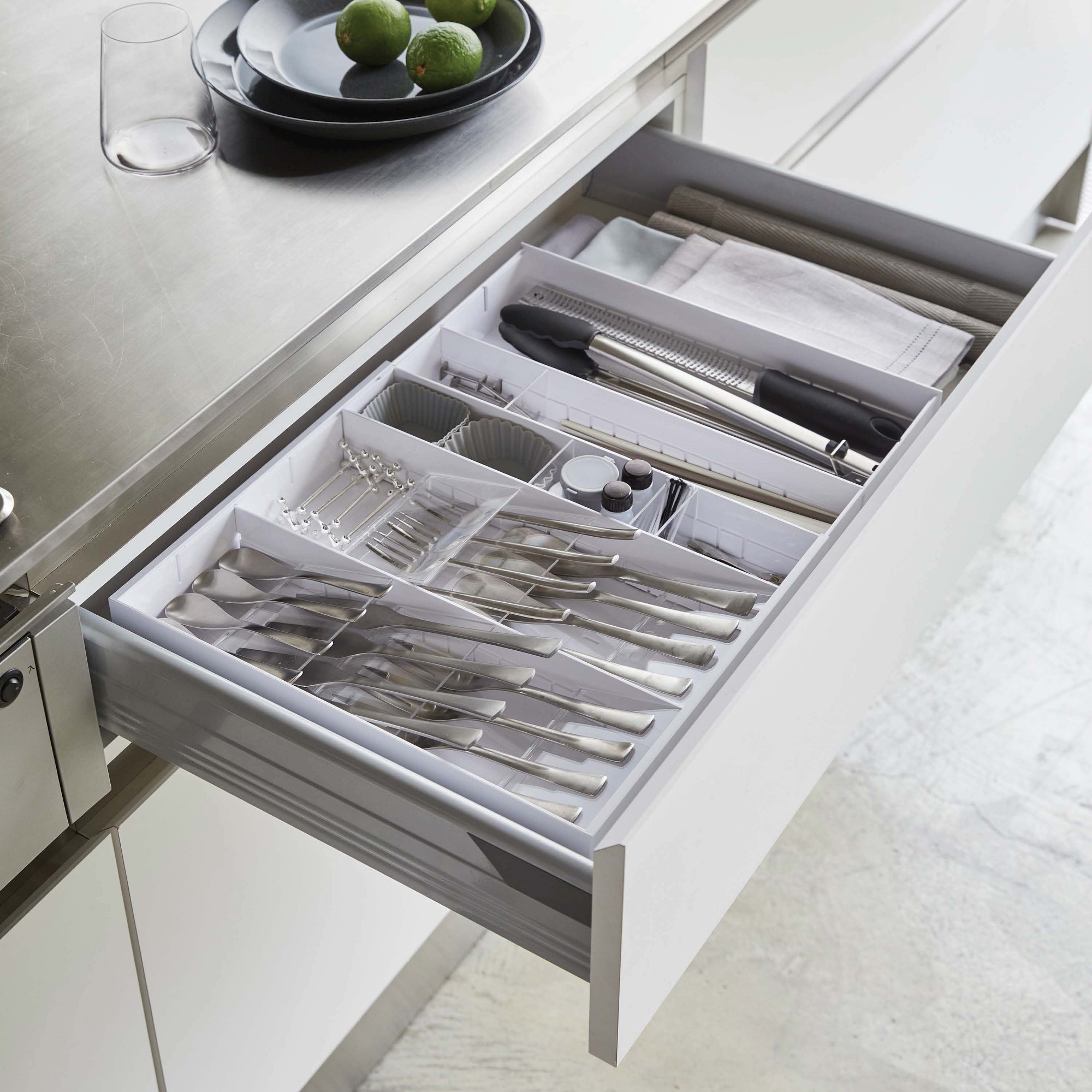 Yamazaki Home Expandable Cutlery Storage Organizer