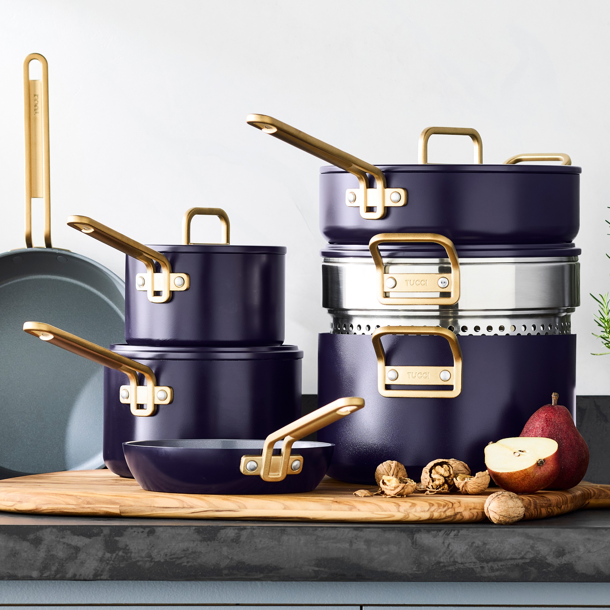 GreenPan™ Stanley Tucci™ Ceramic Nonstick 11-Piece Cookware Set