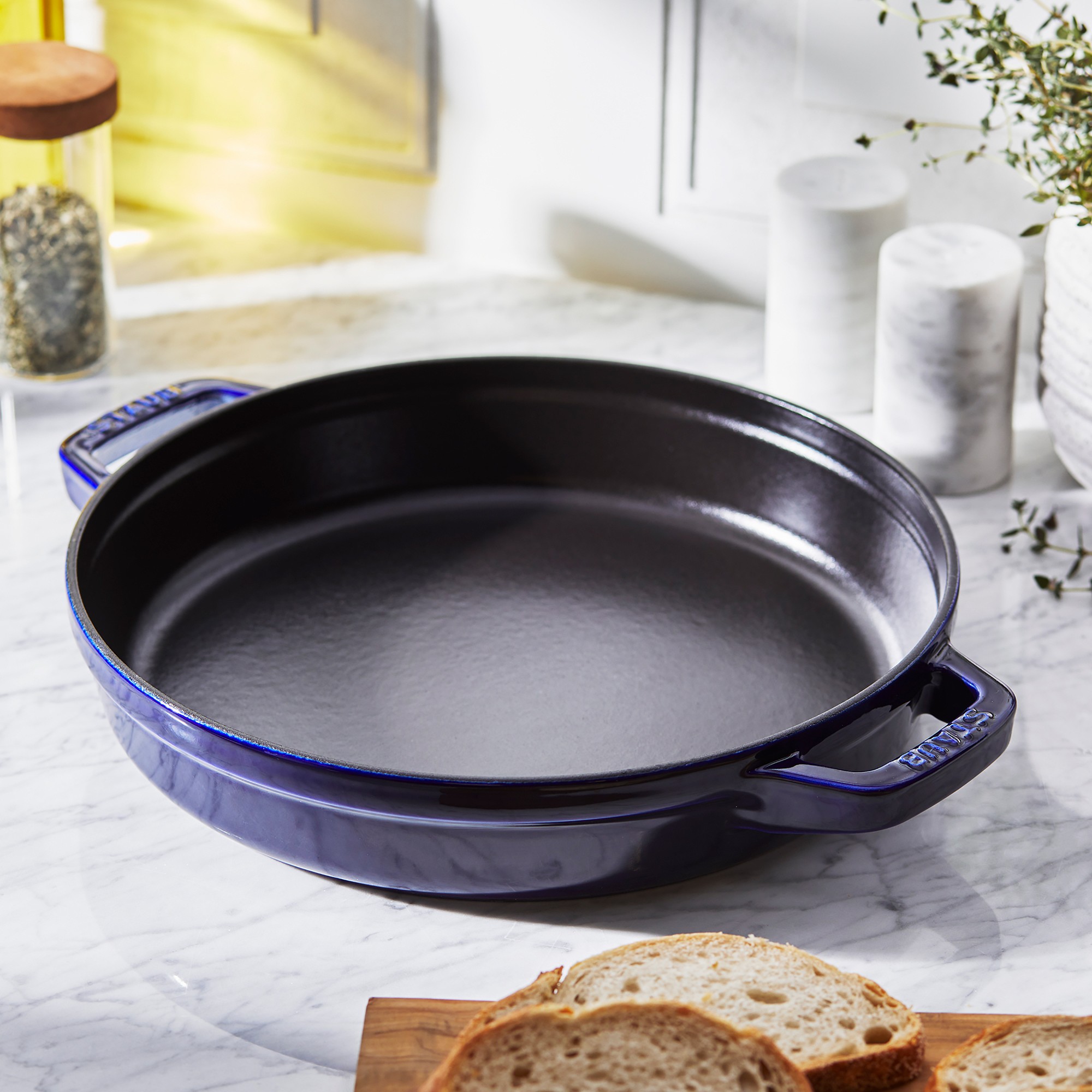 Staub Enameled Cast Iron Double-Handle Fry Pan, 10