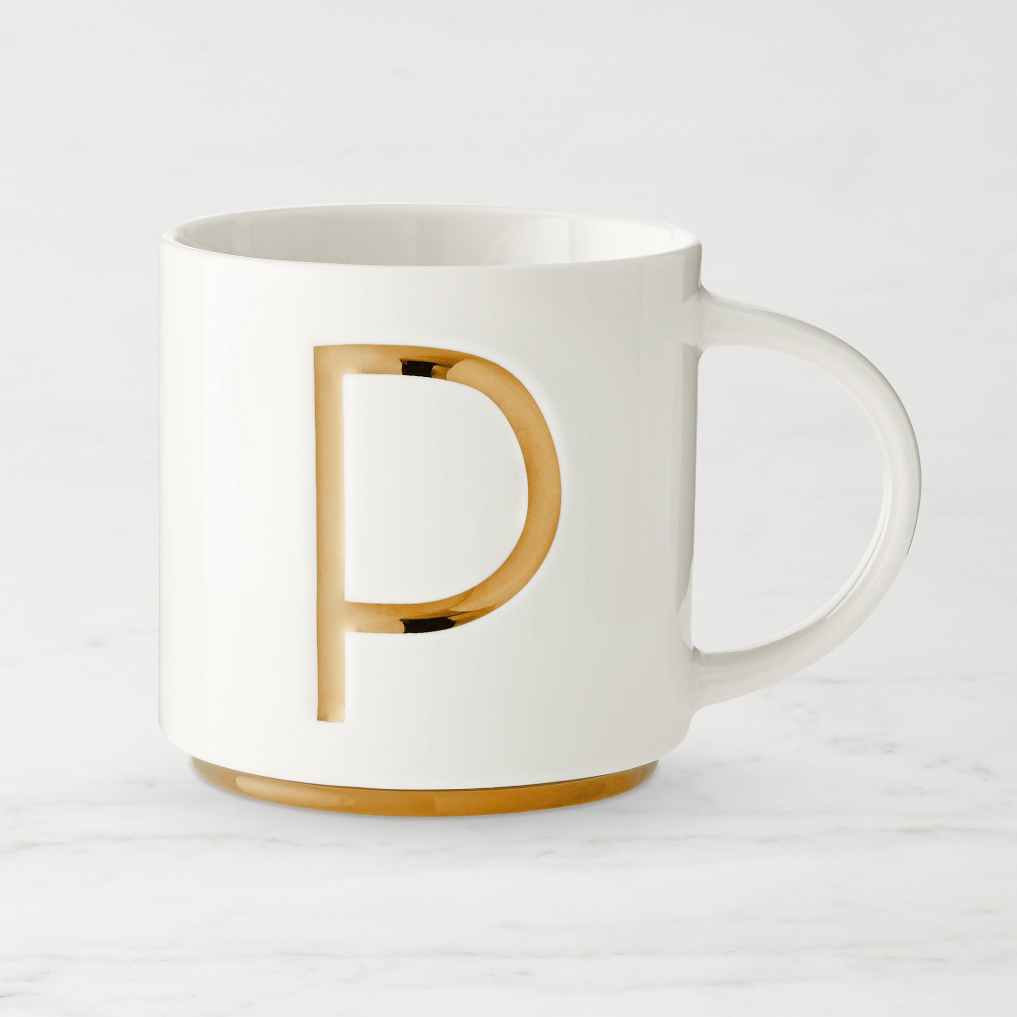 Gold Monogram Mug