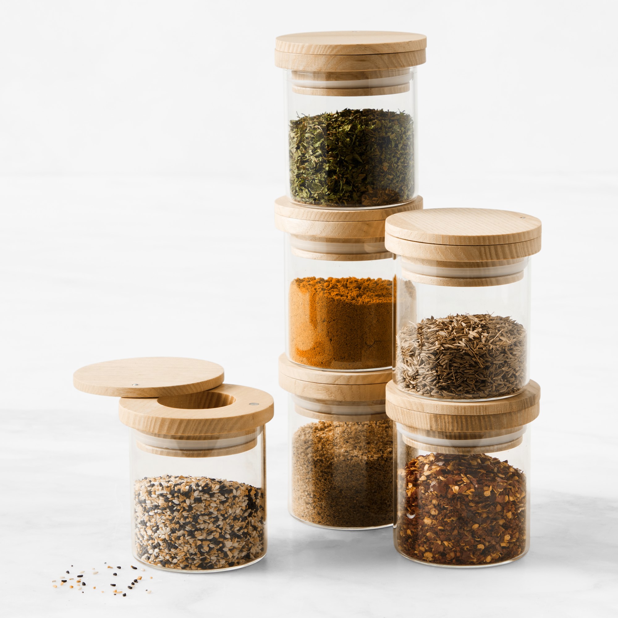 Hold Everything Stacking Spice Jar with Sifter
