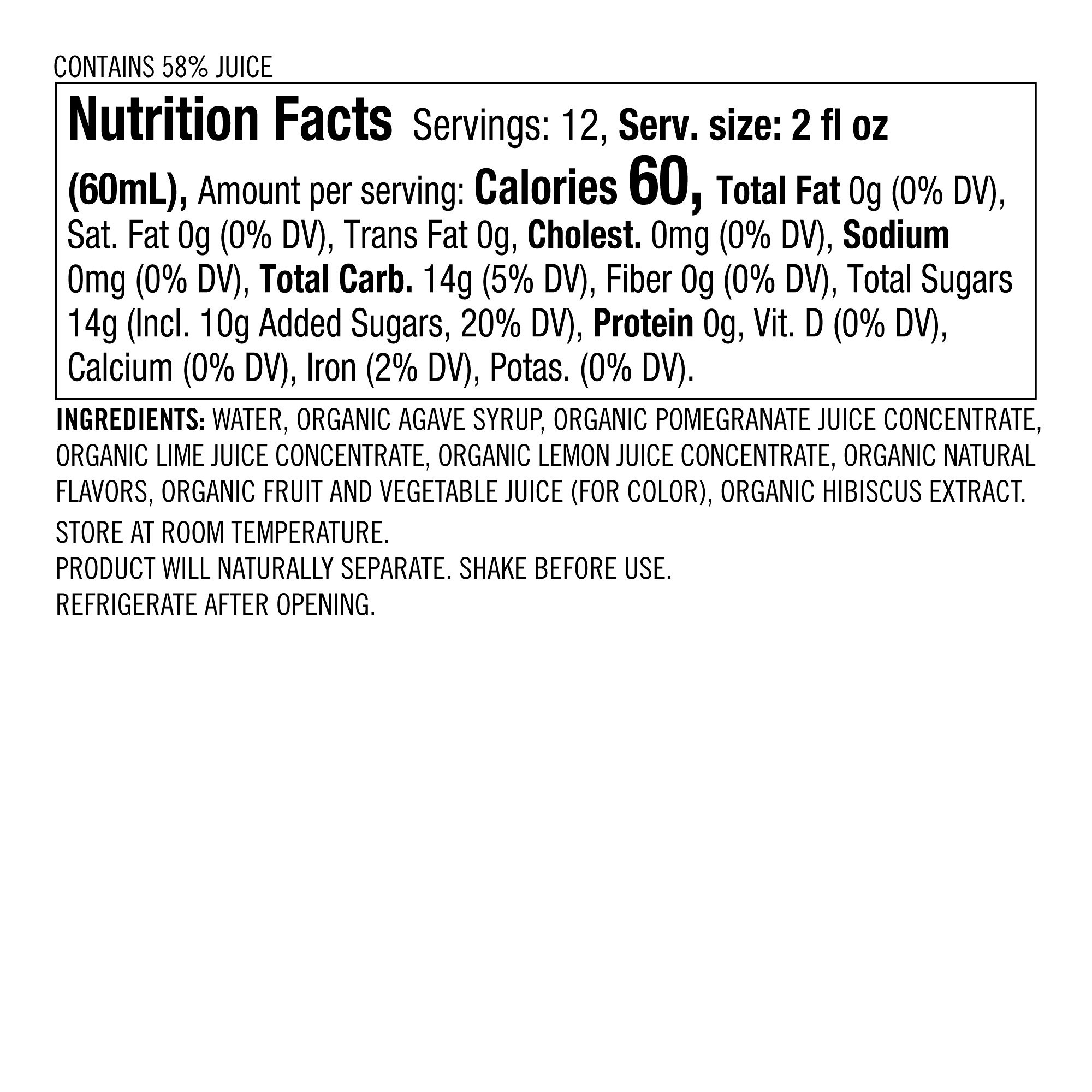 Williams Sonoma Signature Cocktail Mix, Pomegranate Hibiscus