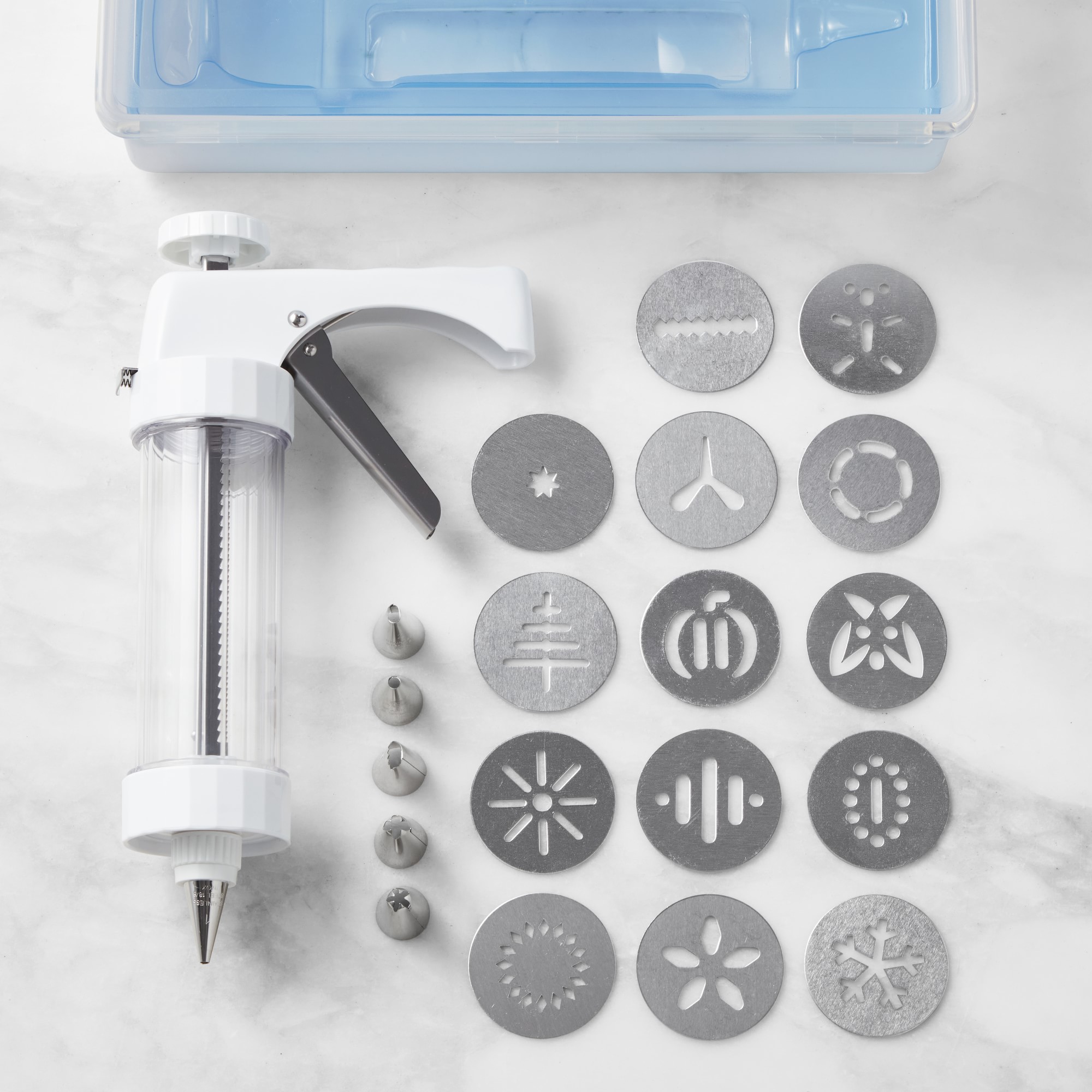 Williams Sonoma x Kuhn Rikon Spritz Cookie Press Decorating Kit