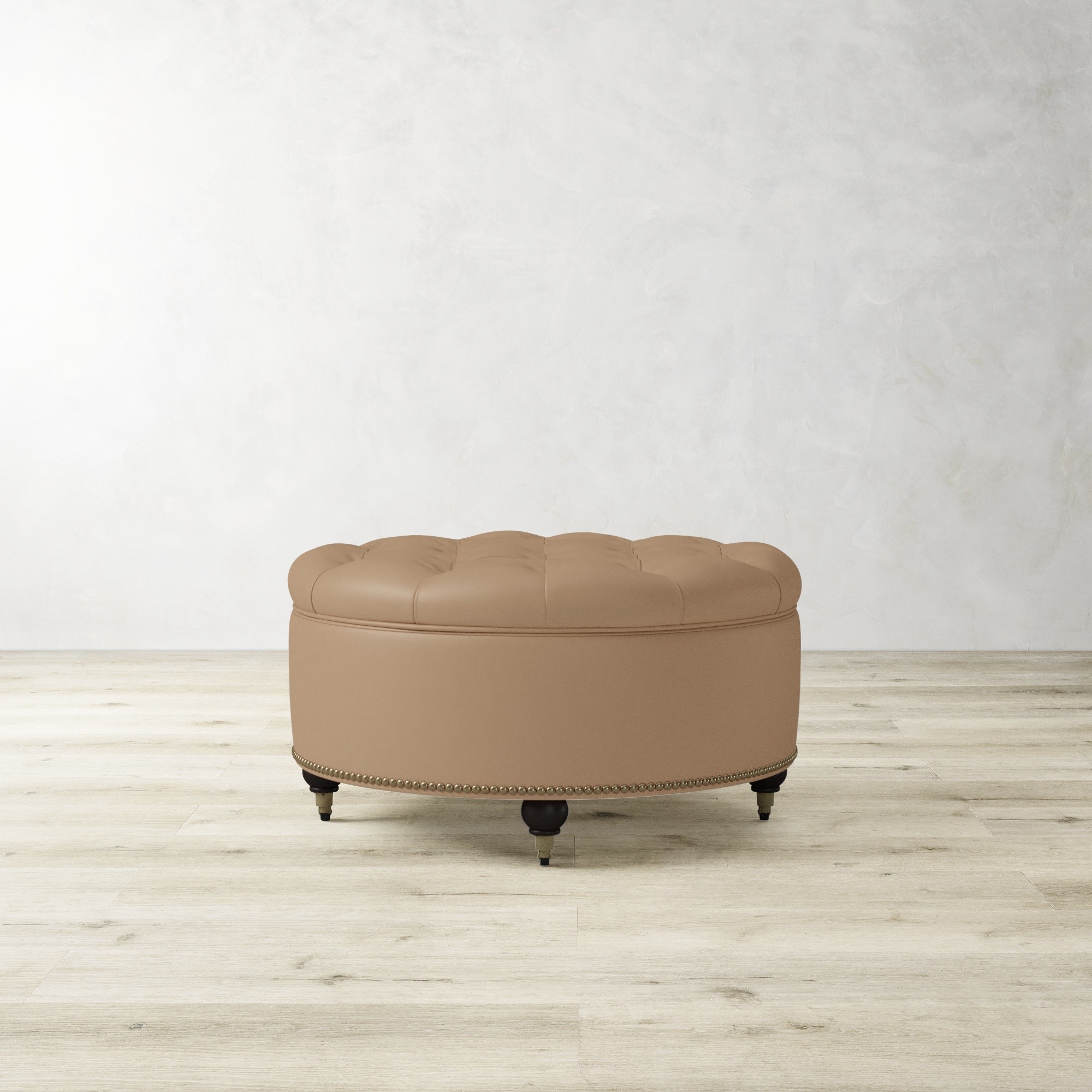 Soho Tufted Round Storage Ottoman (36)