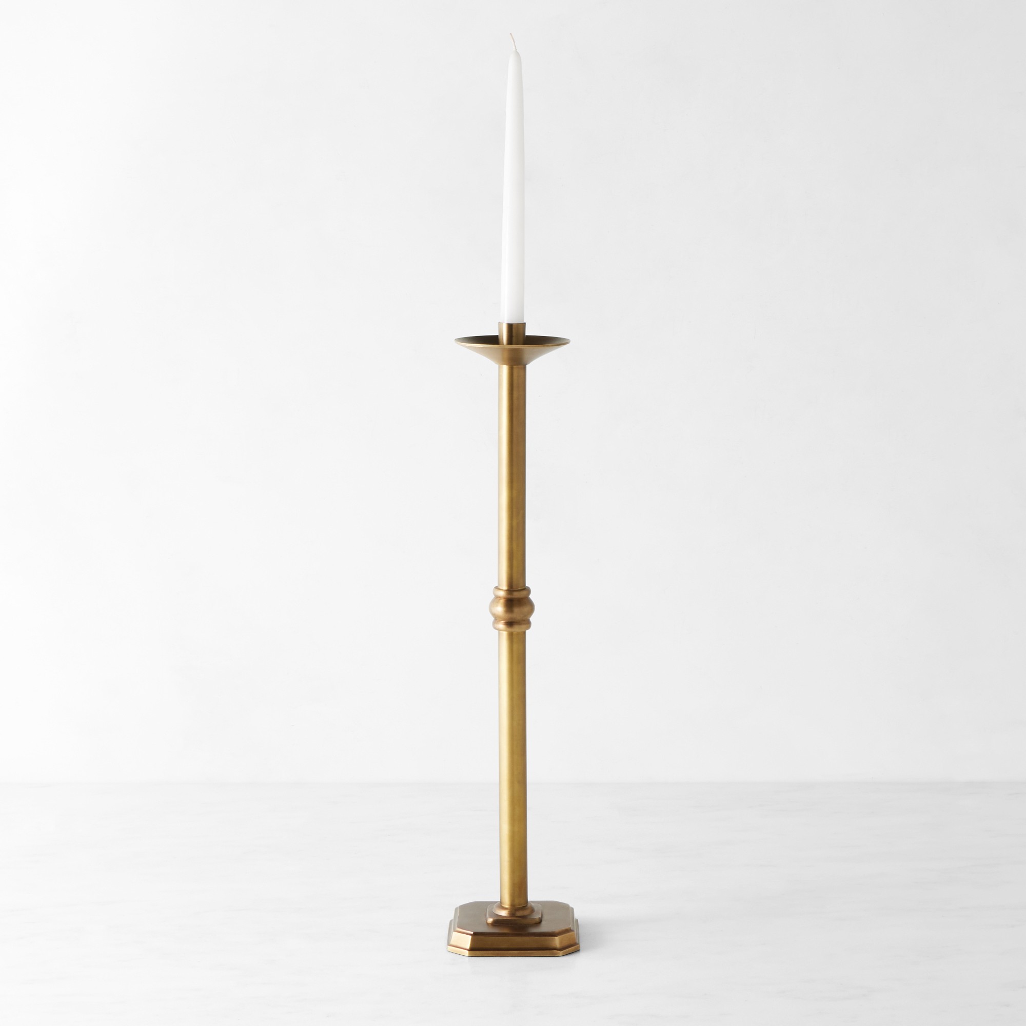 Oversized Brass Taper Holder