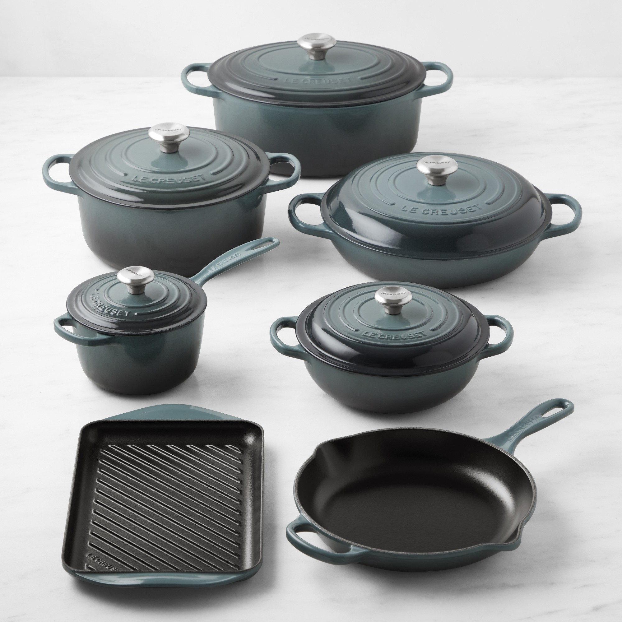 Le Creuset Signature Enameled Cast Iron 12-Piece Cookware Set