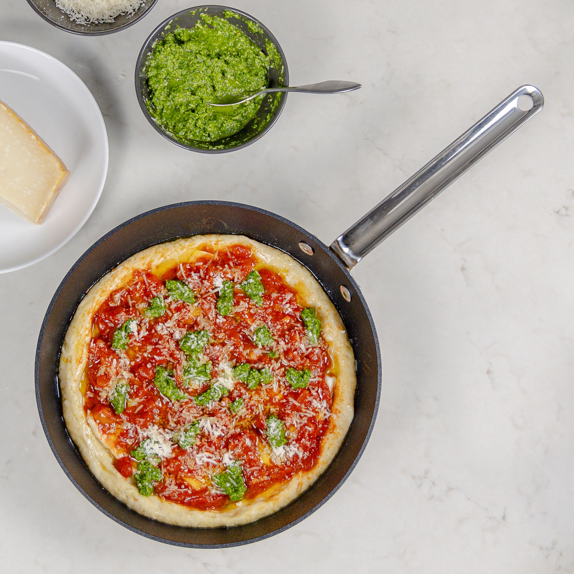 SCANPAN® TSS+ Stainless-Steel Nonstick Essential Sauté Pan, 4-Qt.