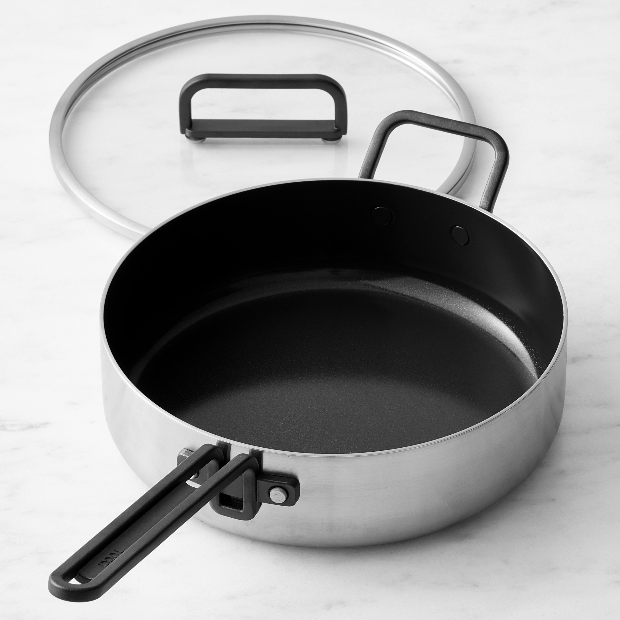 GreenPan™ Stanley Tucci™ Stainless-Steel Ceramic Nonstick Saute Pan, 4-Qt.