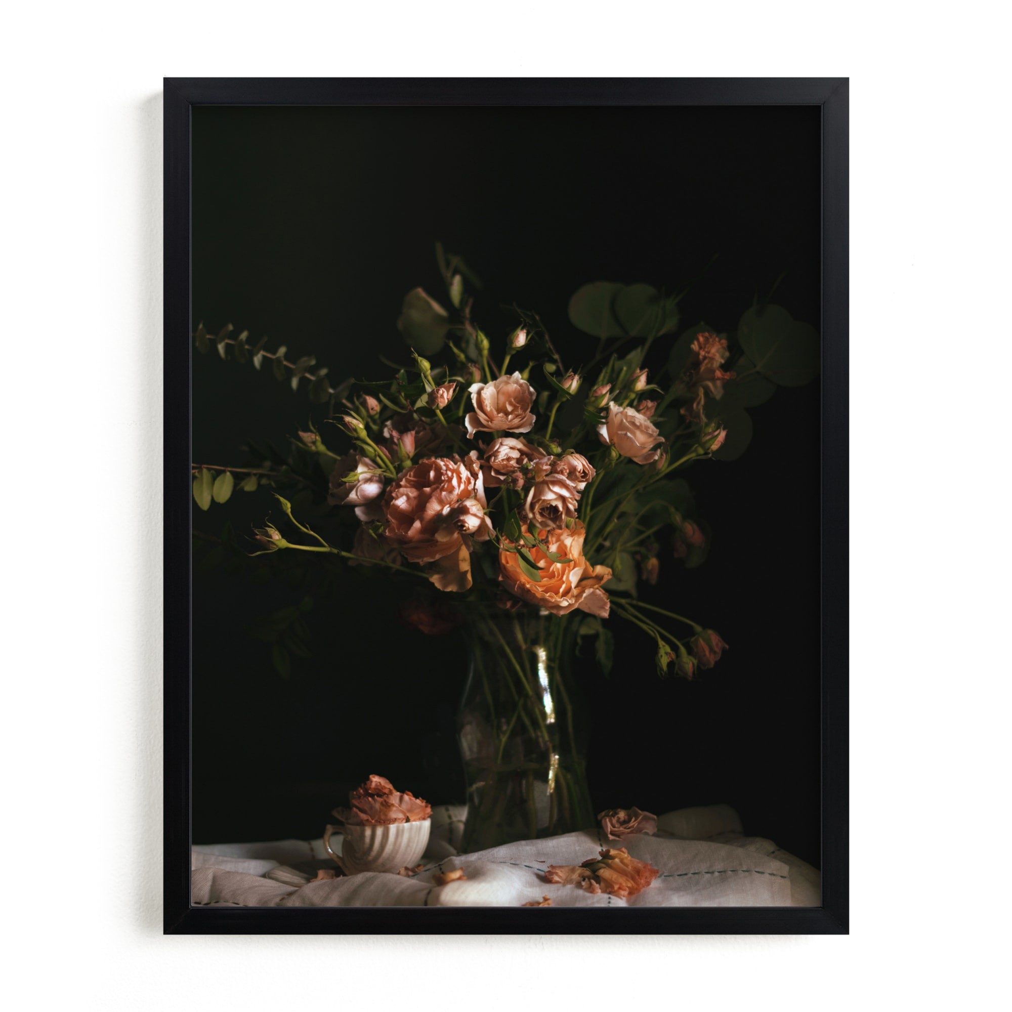 Moody Floral Still Life Limited Edition Kitchen Art by Minted
