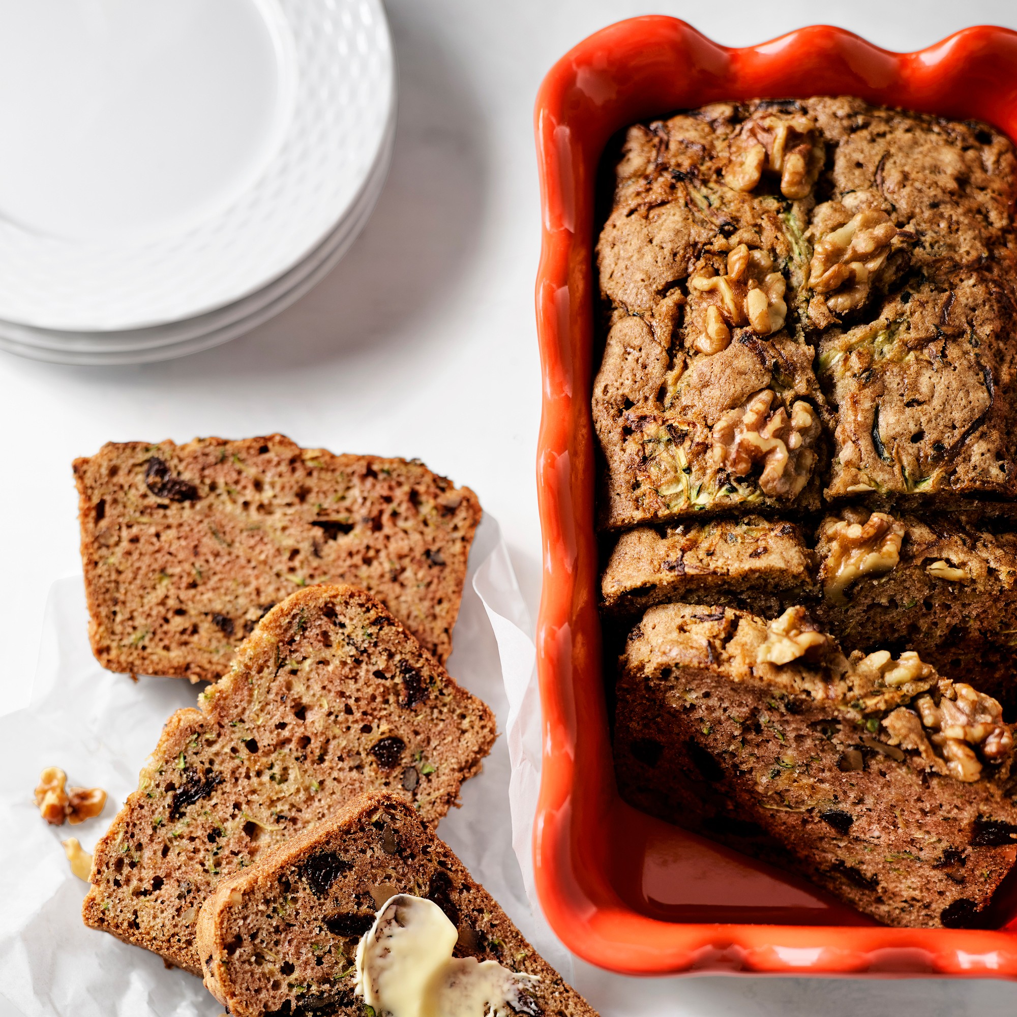Emile Henry French Ceramic Ruffled Loaf Pan