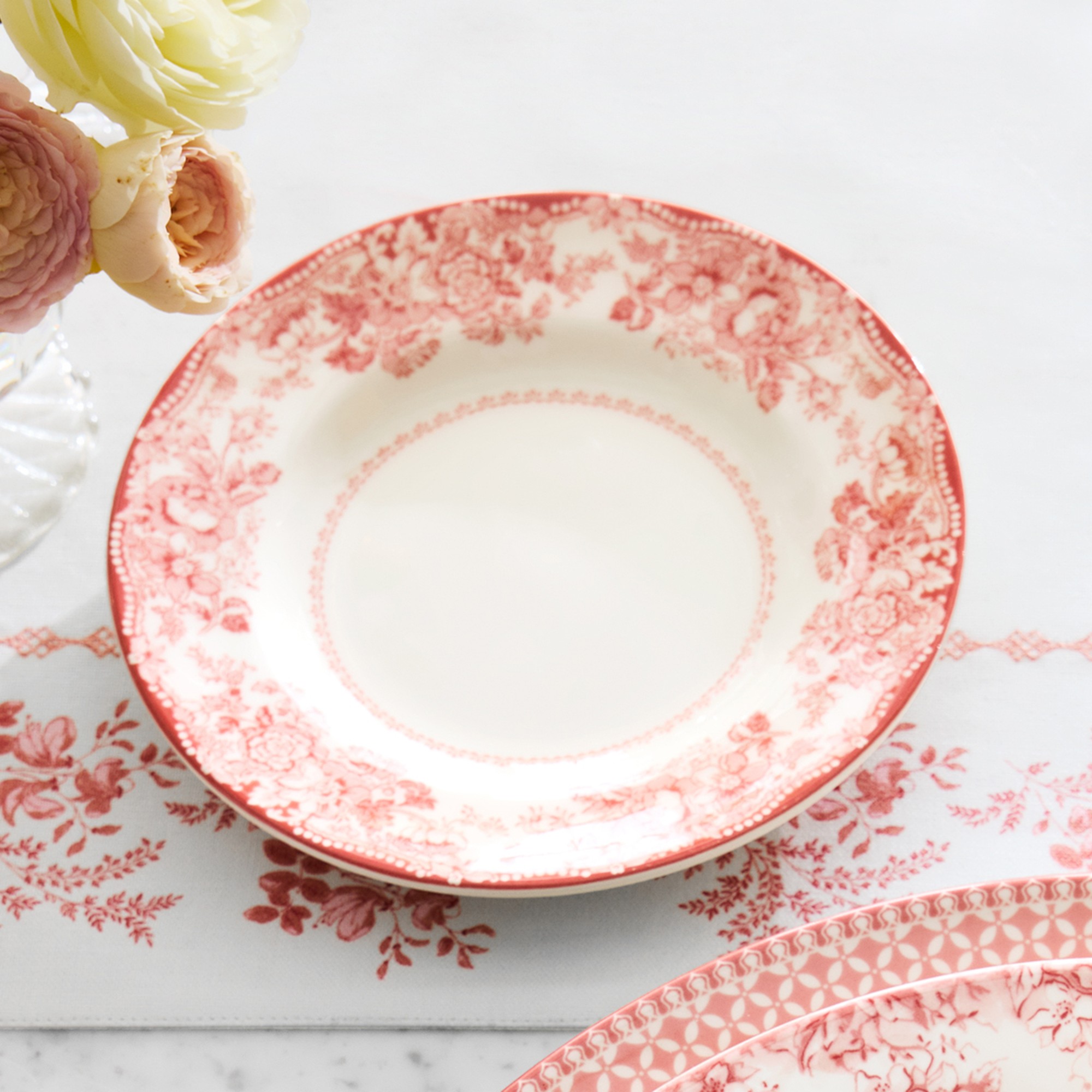 English Floral Dinner Plates