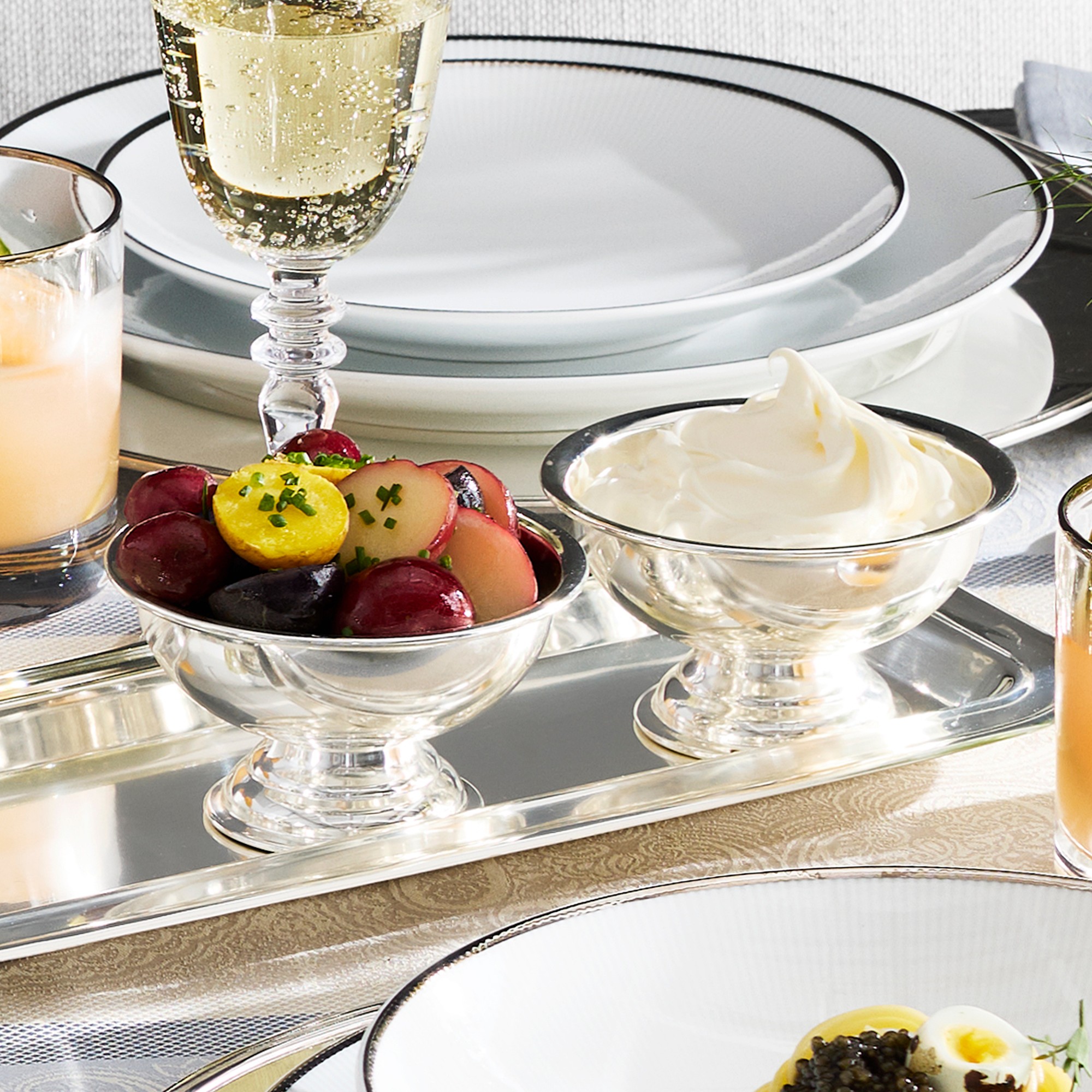 Heirloom Silver Condiment Tray