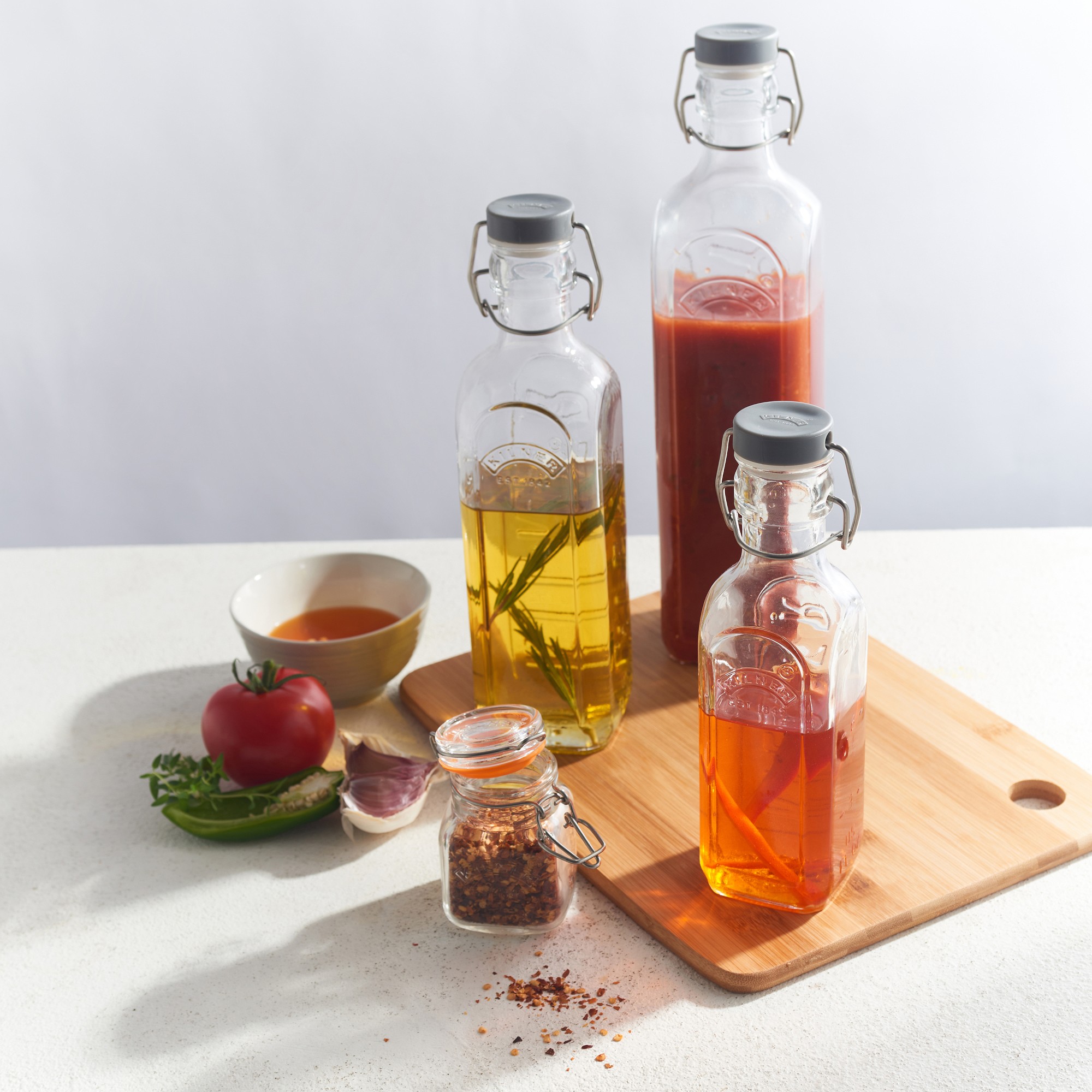 Kilner Clip Top Bottle, Set of 6