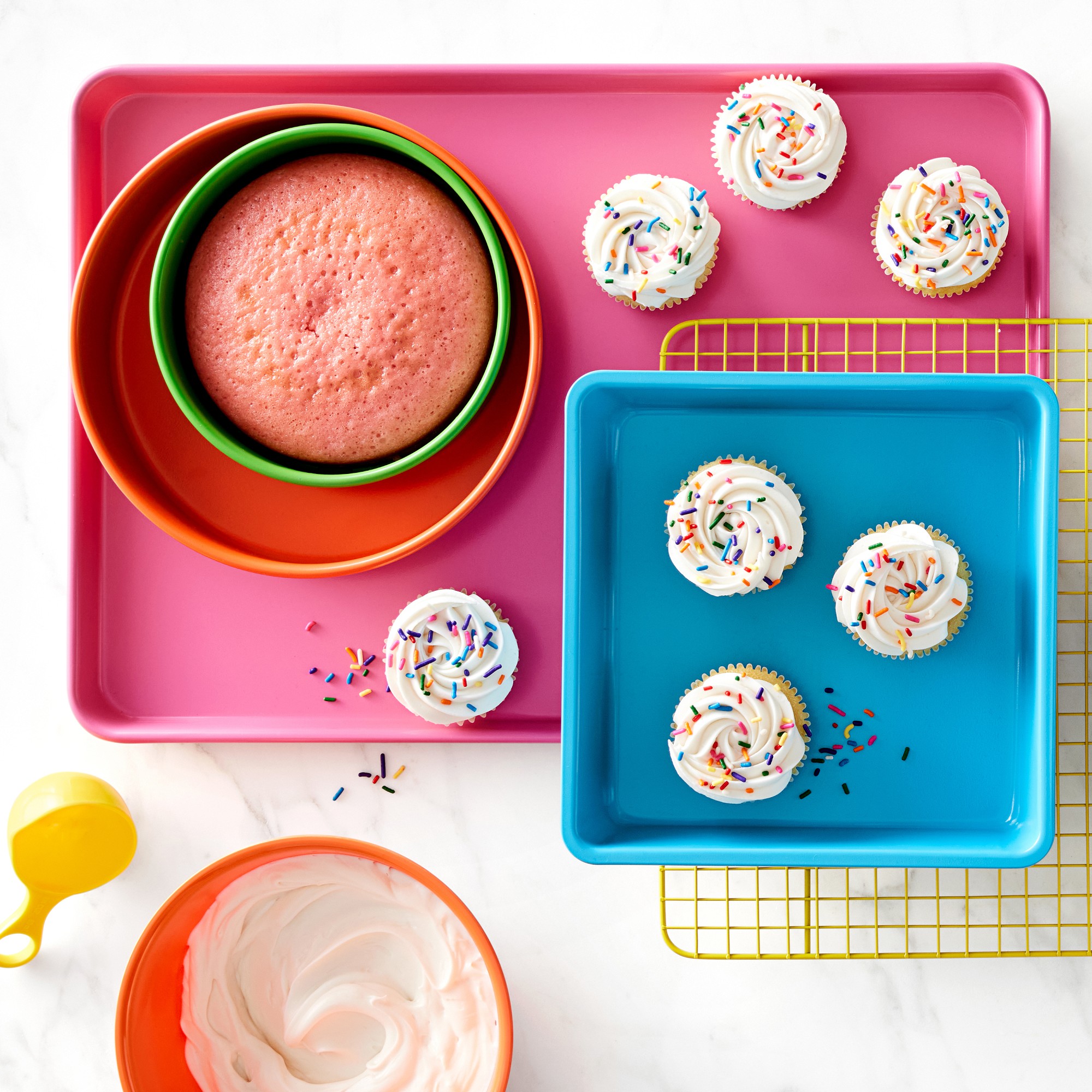 Flour Shop Rainbow Nonstick Bakeware, Set of 6