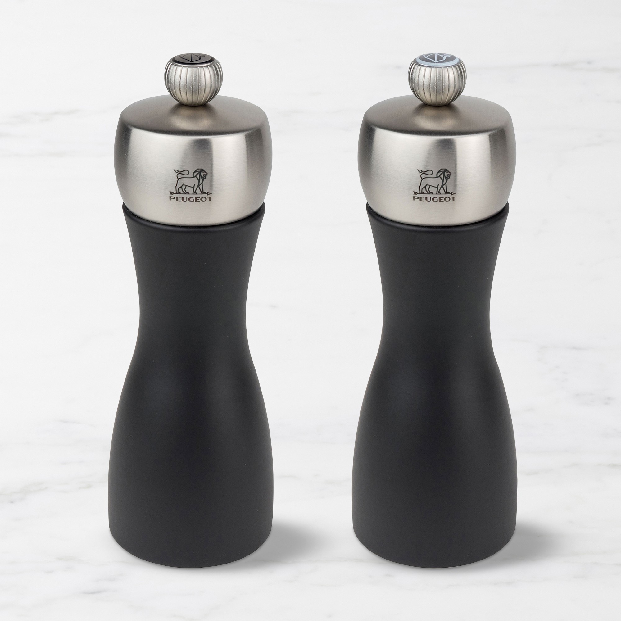 Peugeot Fidji Salt & Pepper Mills, Matte Black