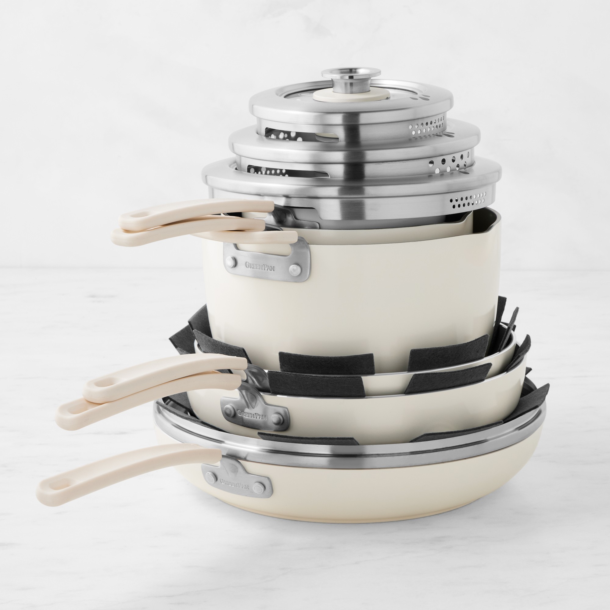 GreenPan™ Space Saving Stack Ceramic Nonstick 11-Piece Cookware Set