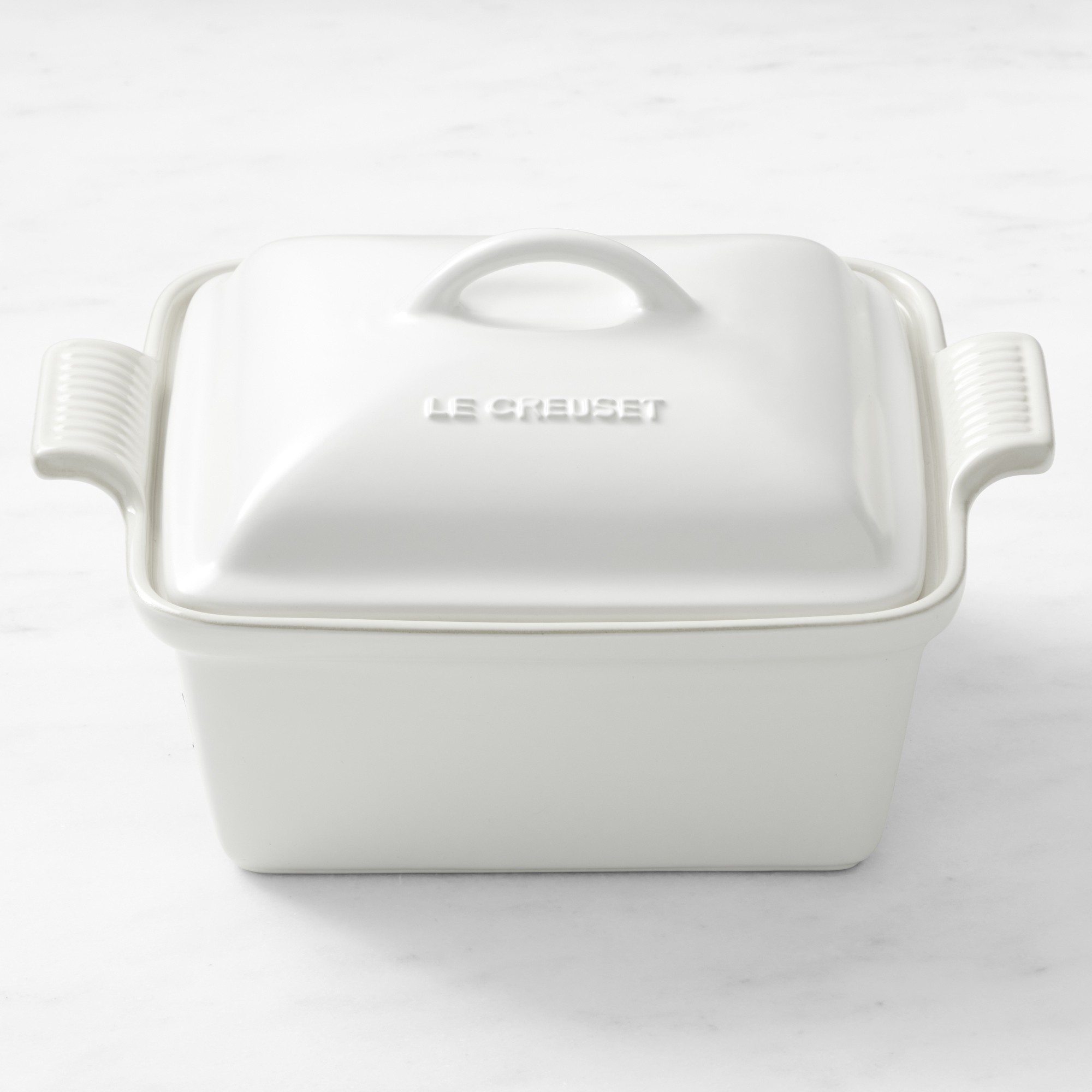 Le Creuset Stoneware Heritage Covered Square Baker, 4-Qt.