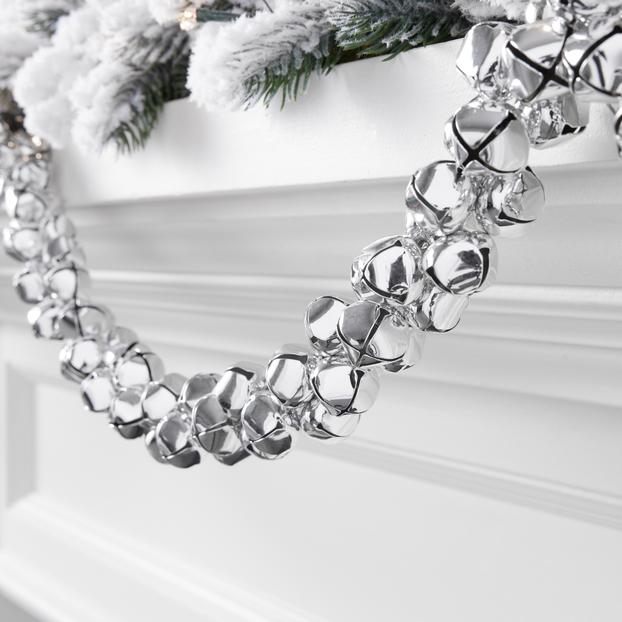 Jingle Bell Faux Garland, 6'