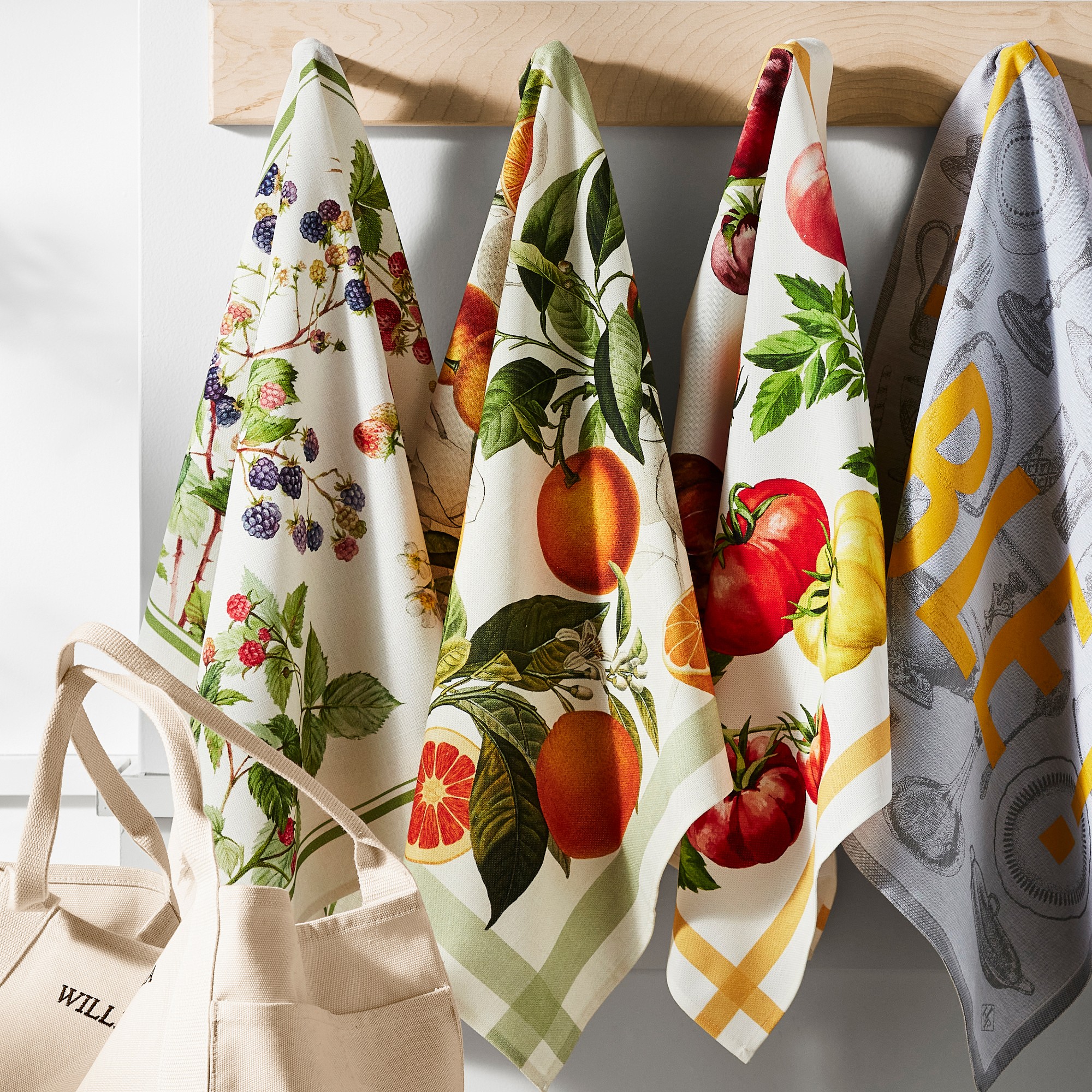 Orange Tea Towels, Set of 2